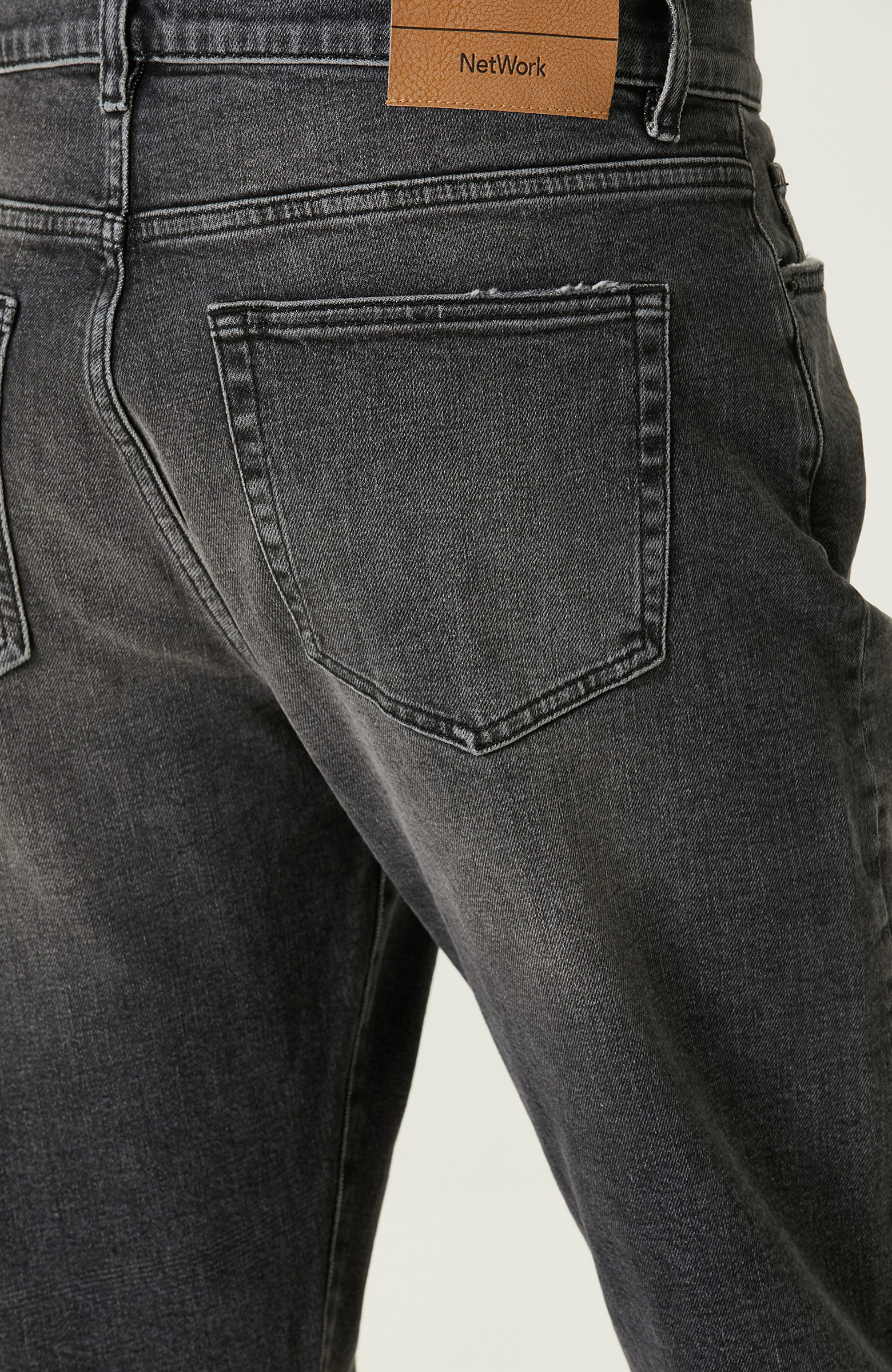 Antrasit Düz Paça Denim Pantolon