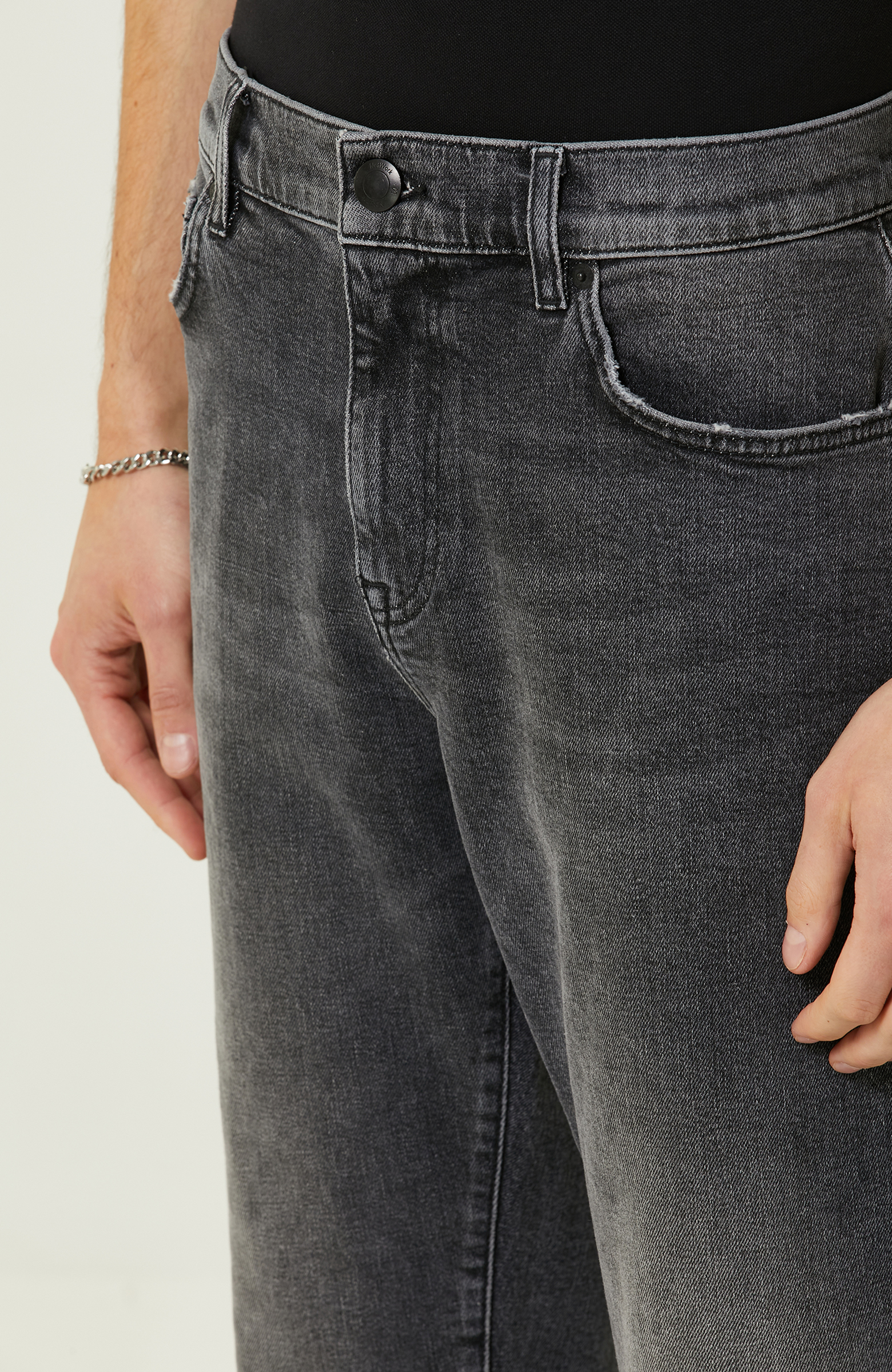 Antrasit Düz Paça Denim Pantolon