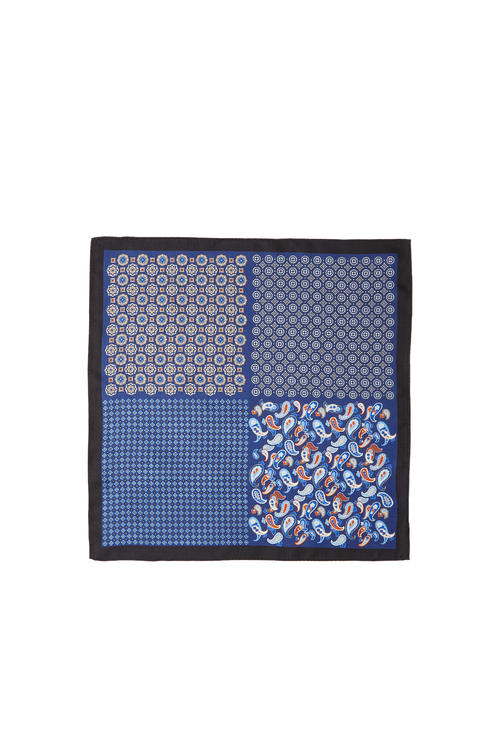 Lacivert İpek Poşet Mendil