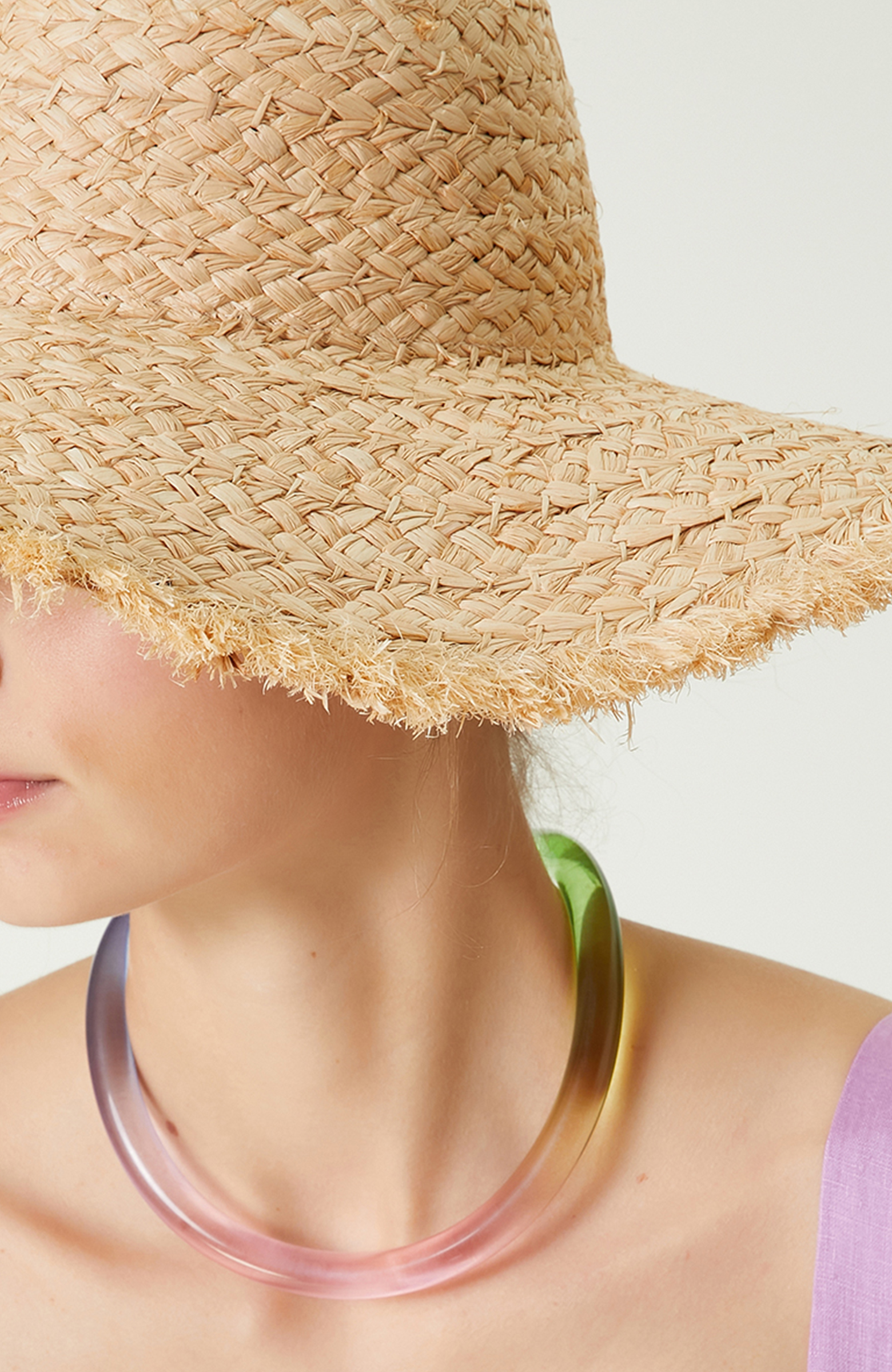 Ekru Kadın Hasır Şapka