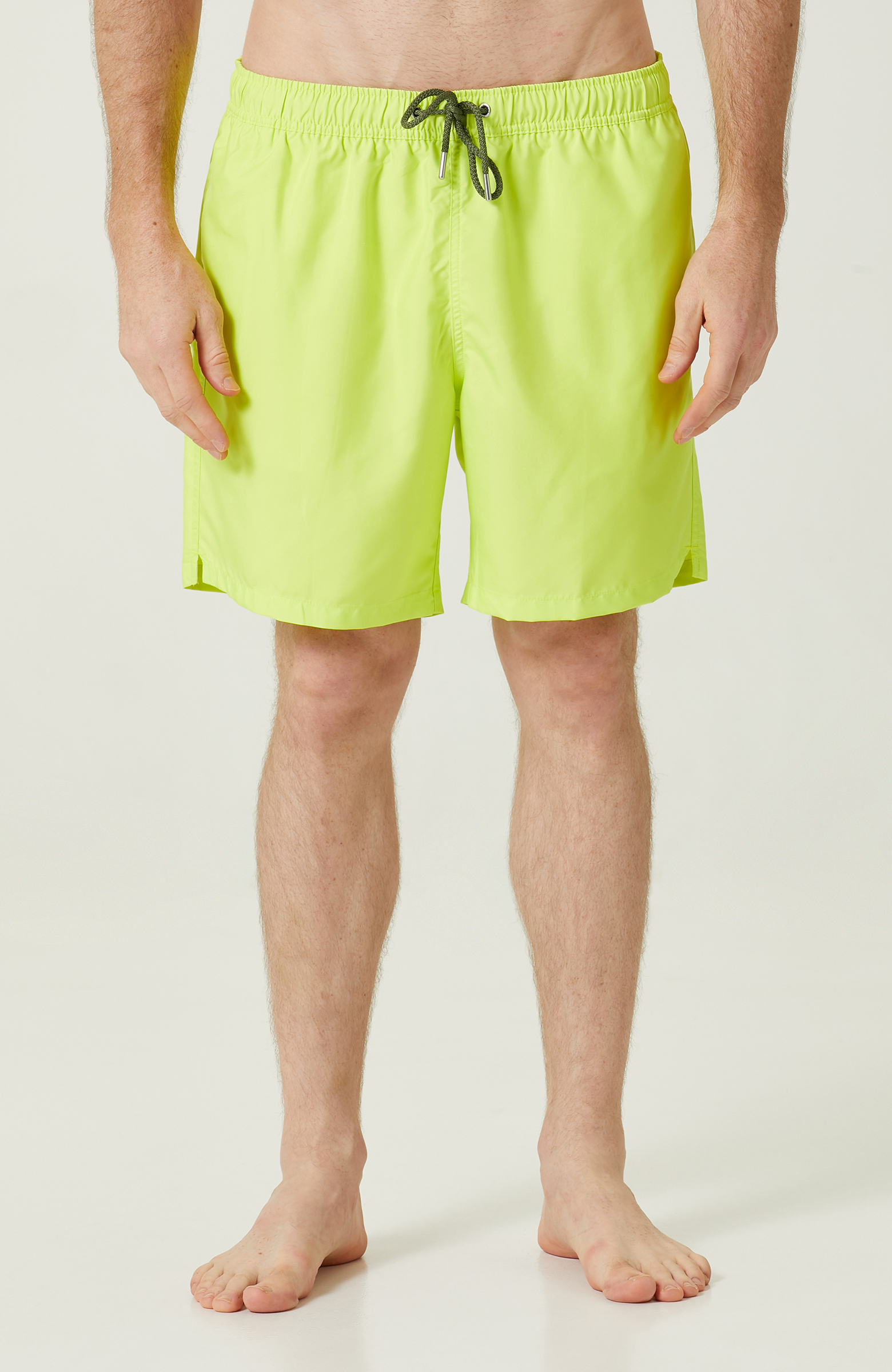 Yan Cepli Neon Yeşil Mayo