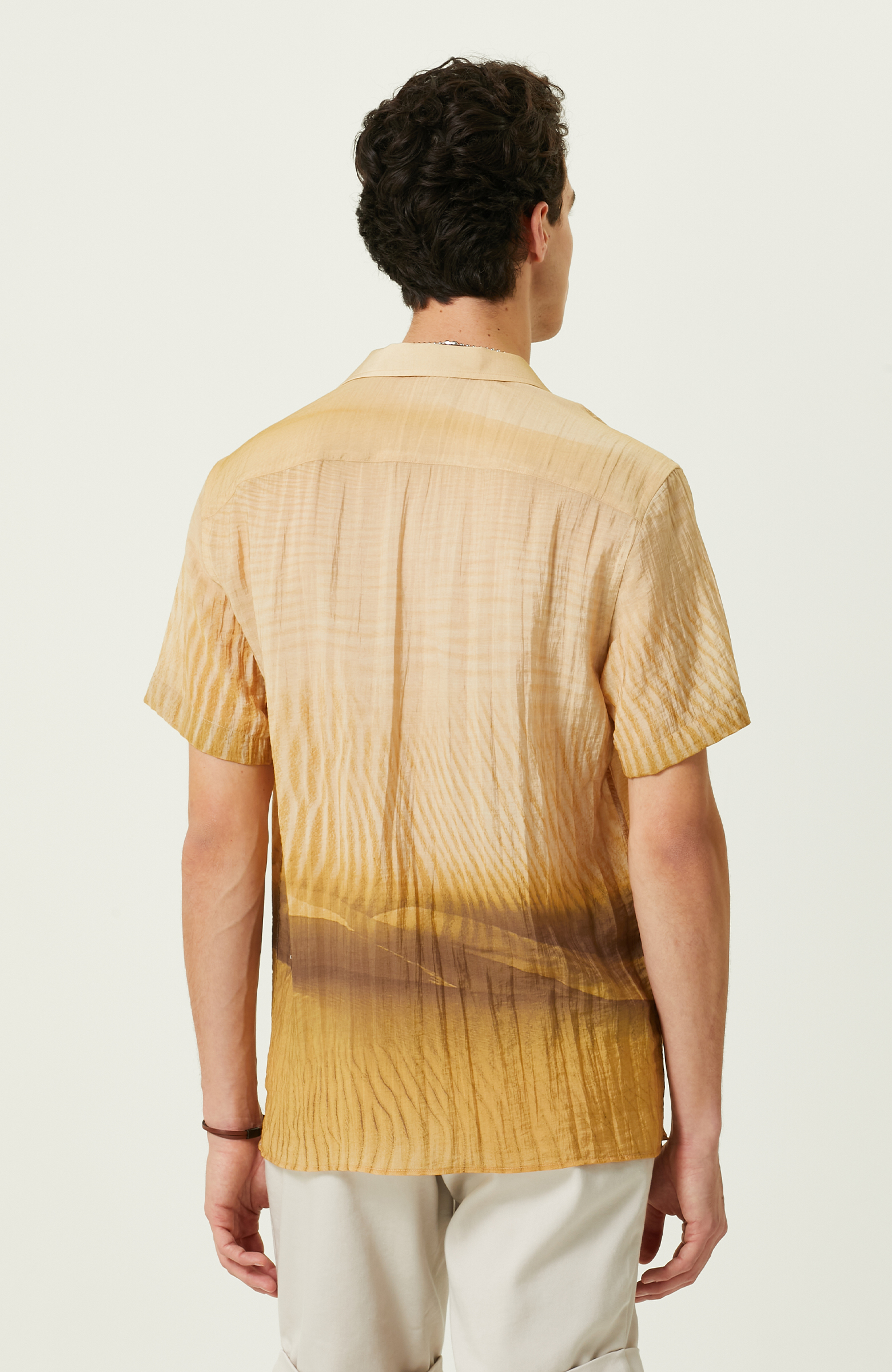 Safran Baskılı Gömlek