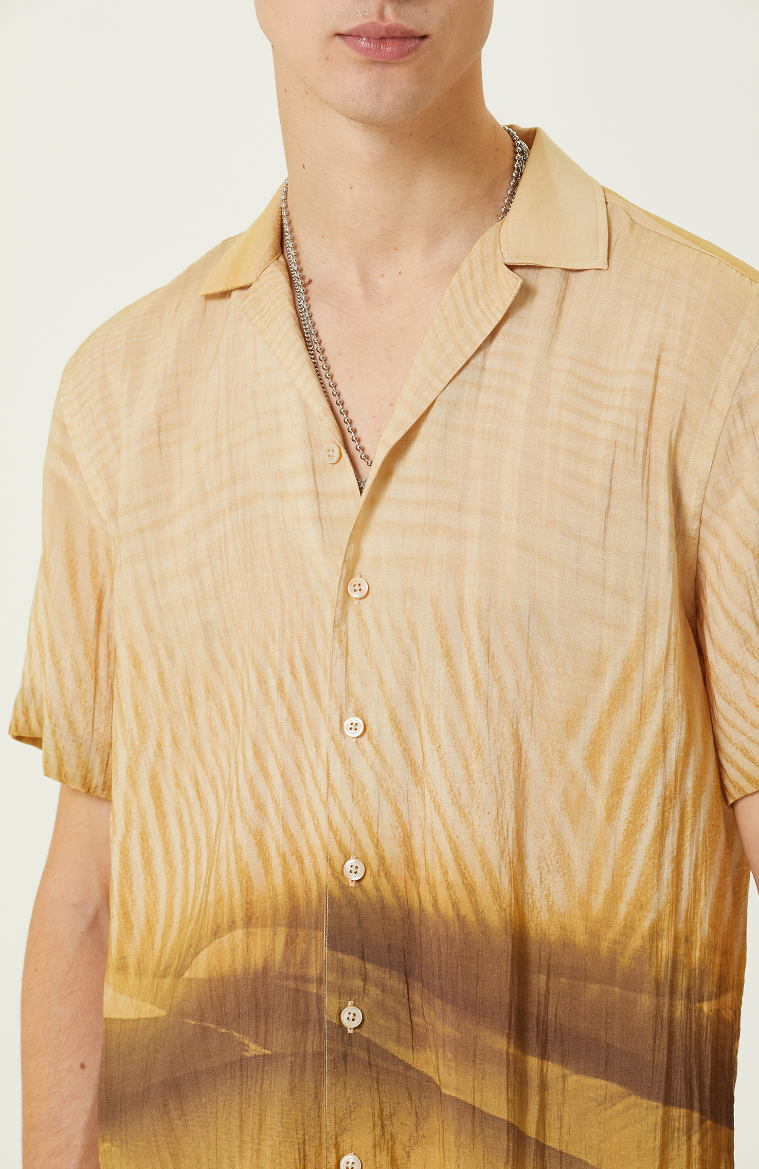 Safran Baskılı Gömlek