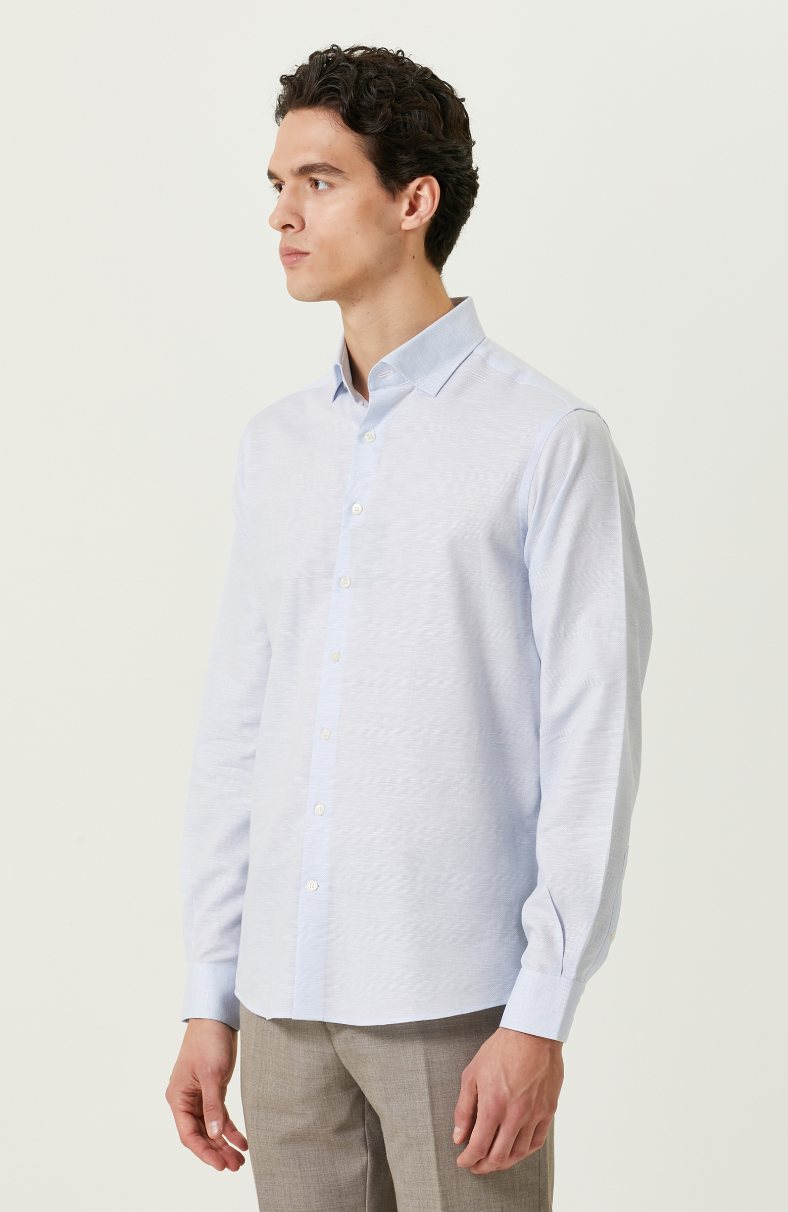 Mavi Desenli Gömlek