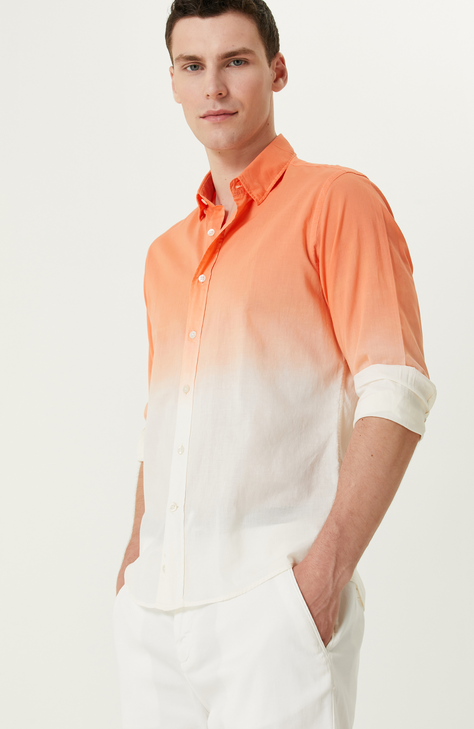 Turuncu Degradeli Gömlek