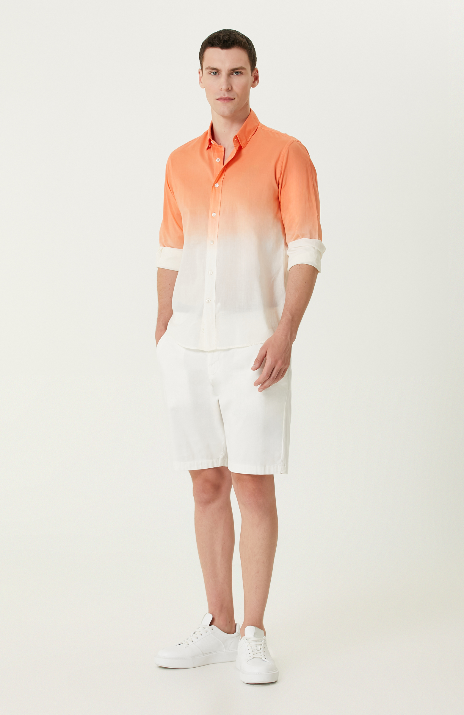 Turuncu Degradeli Gömlek