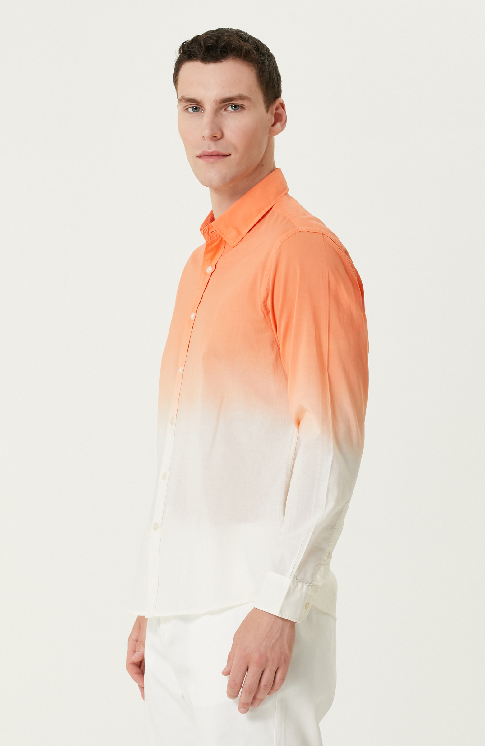 Turuncu Degradeli Gömlek