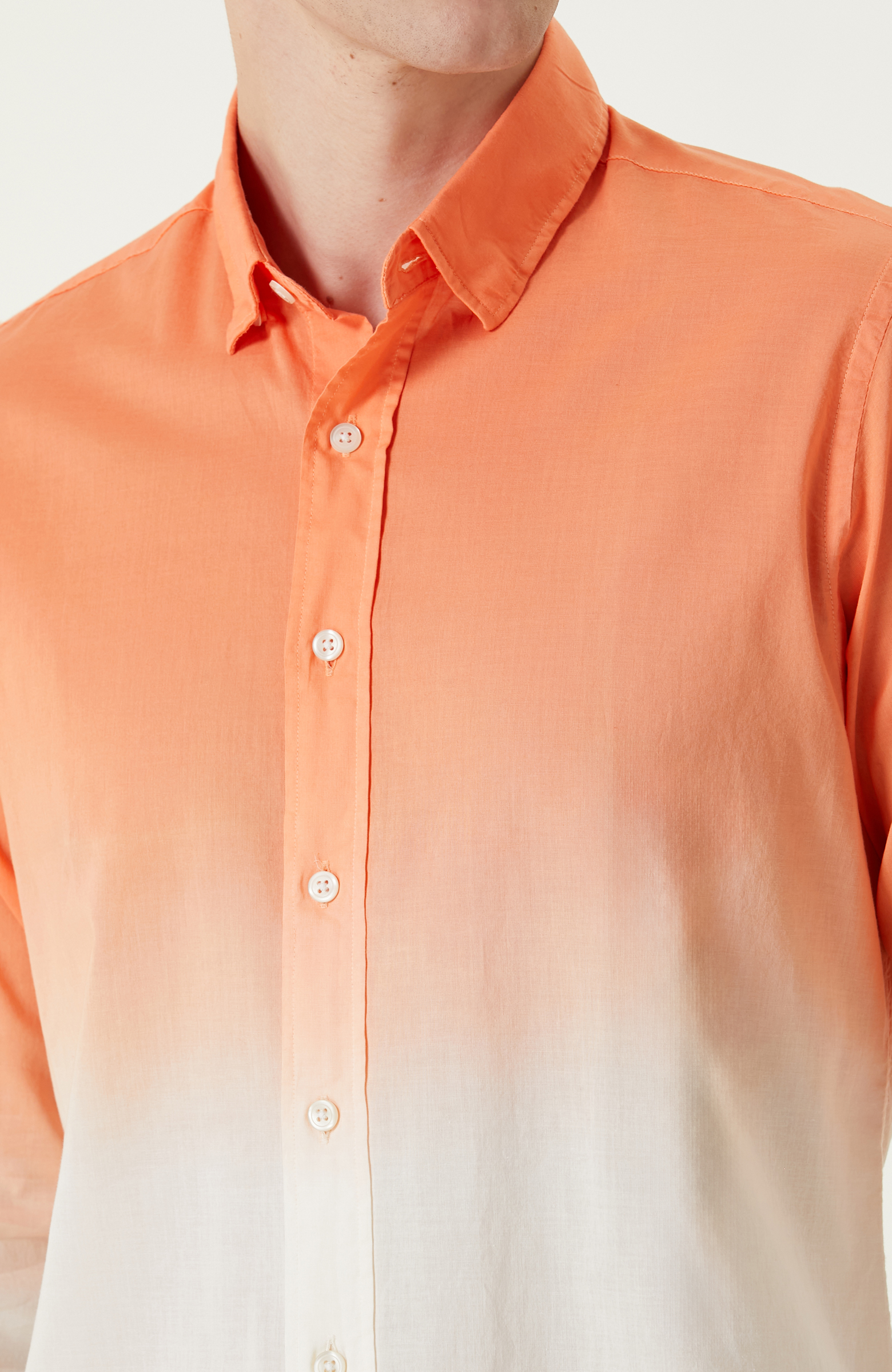 Turuncu Degradeli Gömlek