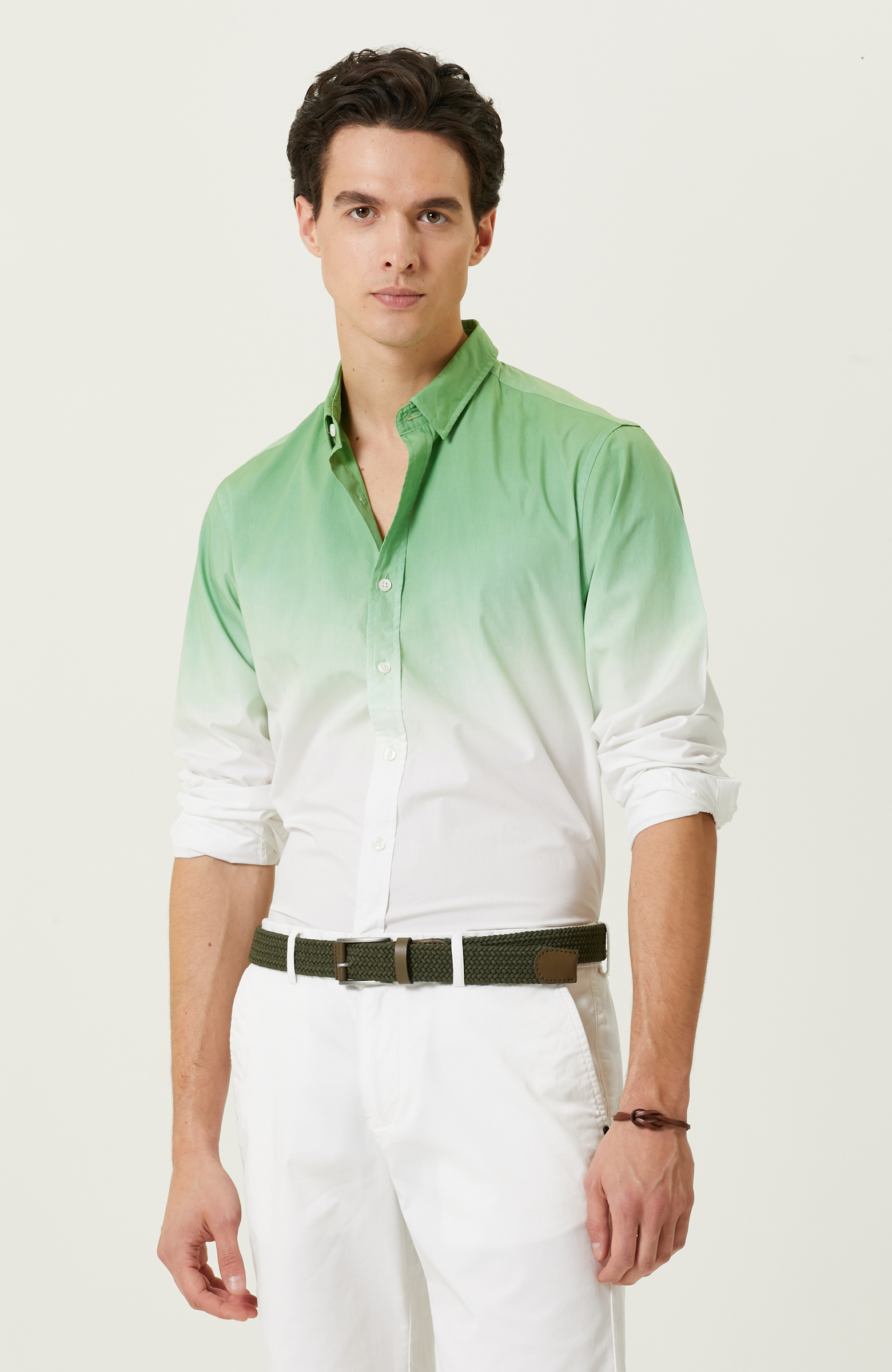 Yeşil Uzun Kollu Gömlek