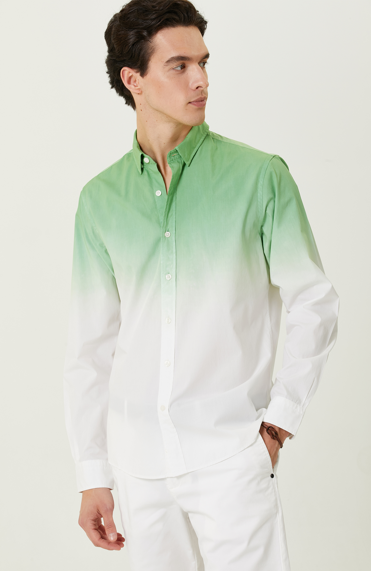 Yeşil Uzun Kollu Gömlek