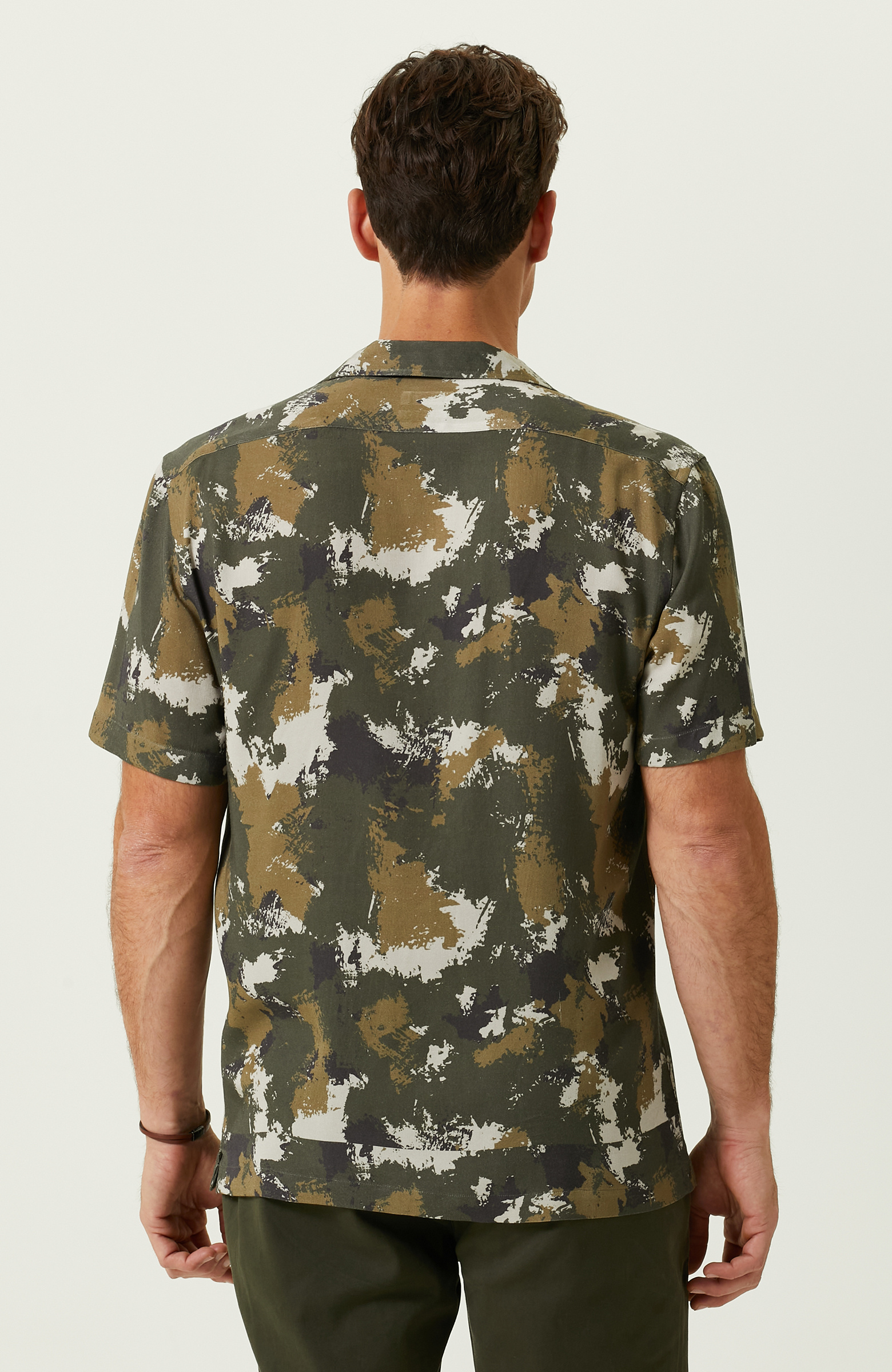 Haki Baskılı Gömlek