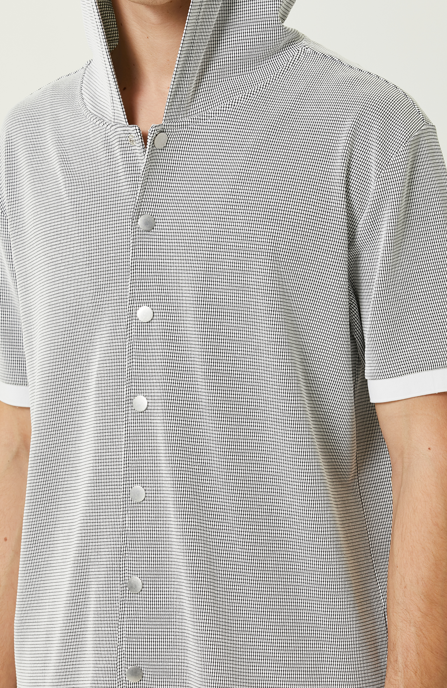 Siyah Beyaz Desenli  Gömlek