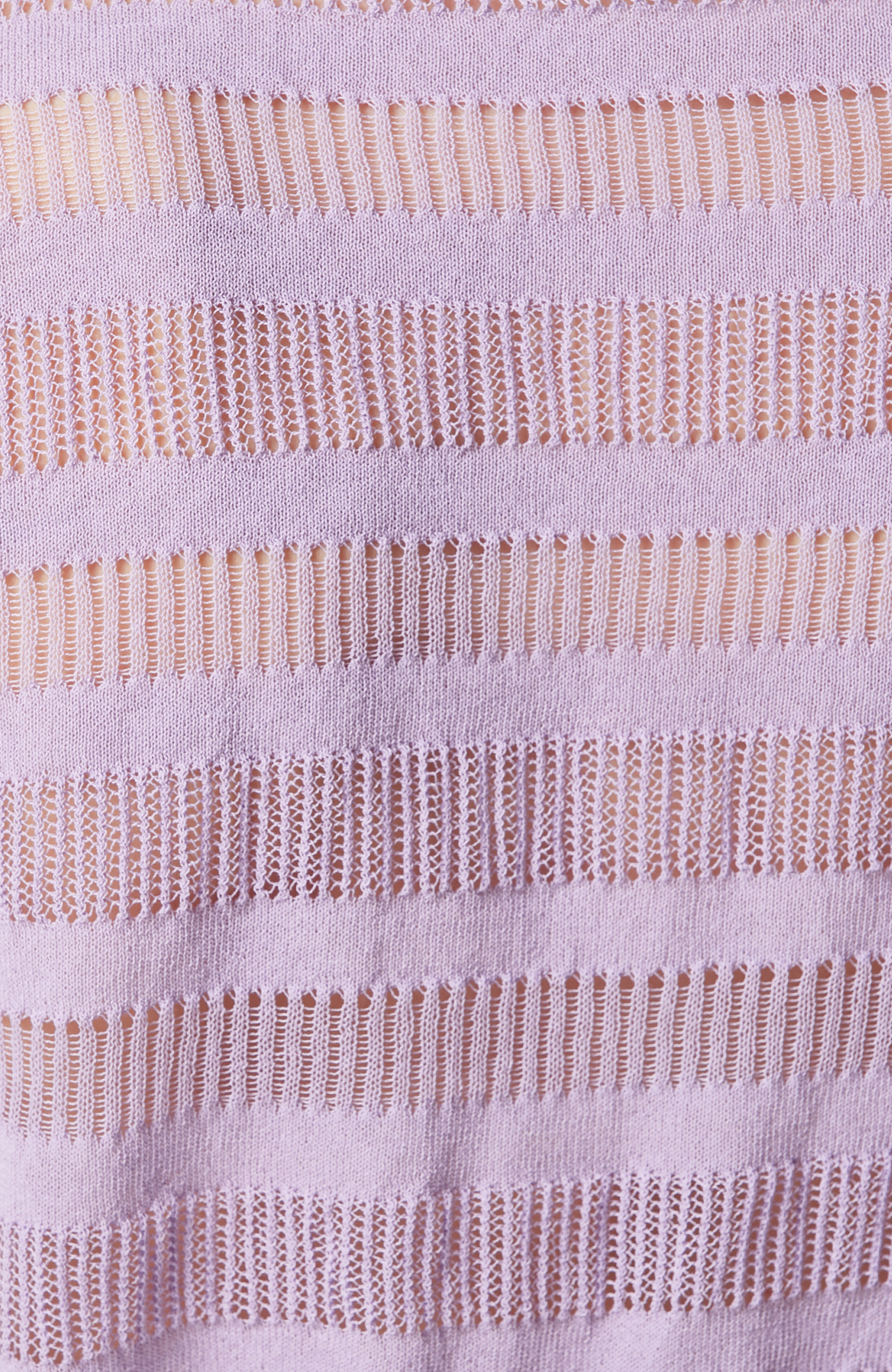 Lila Ajurlu Kısa Kollu Kazak