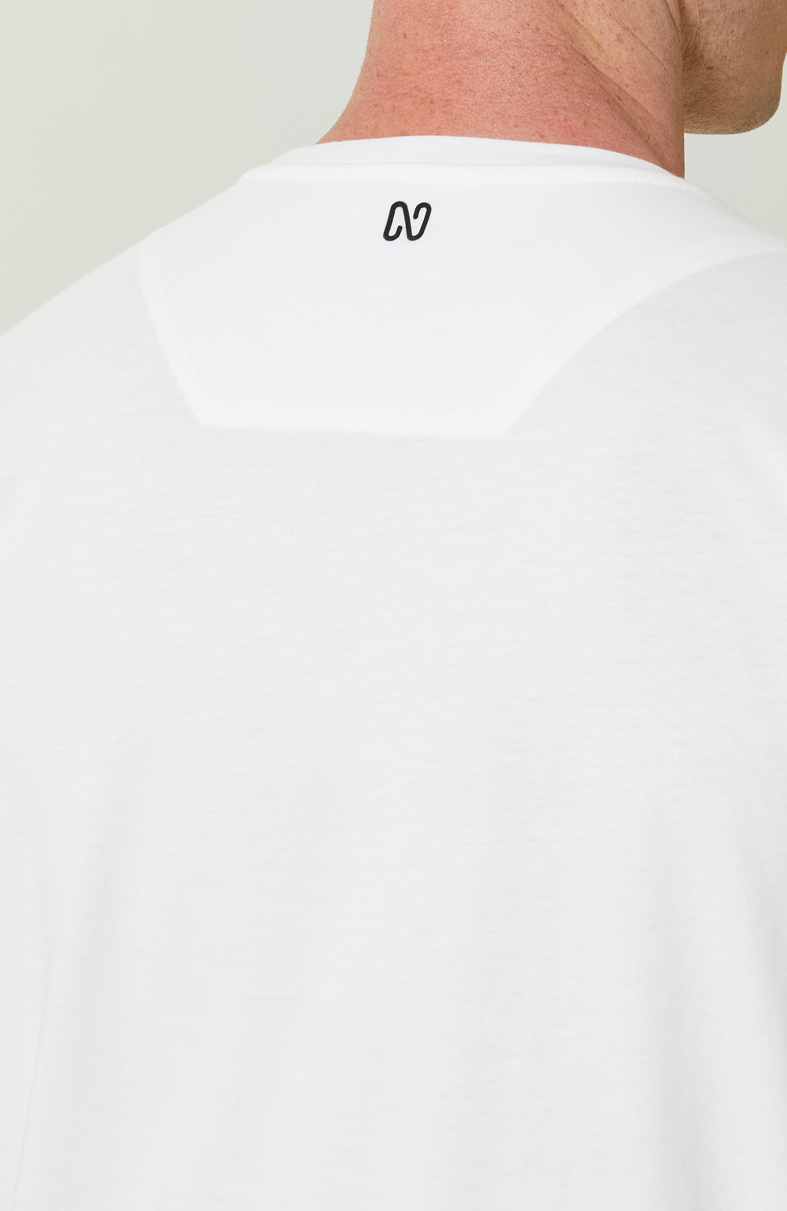 Beyaz Baskılı Kısa Kollu T-shirt