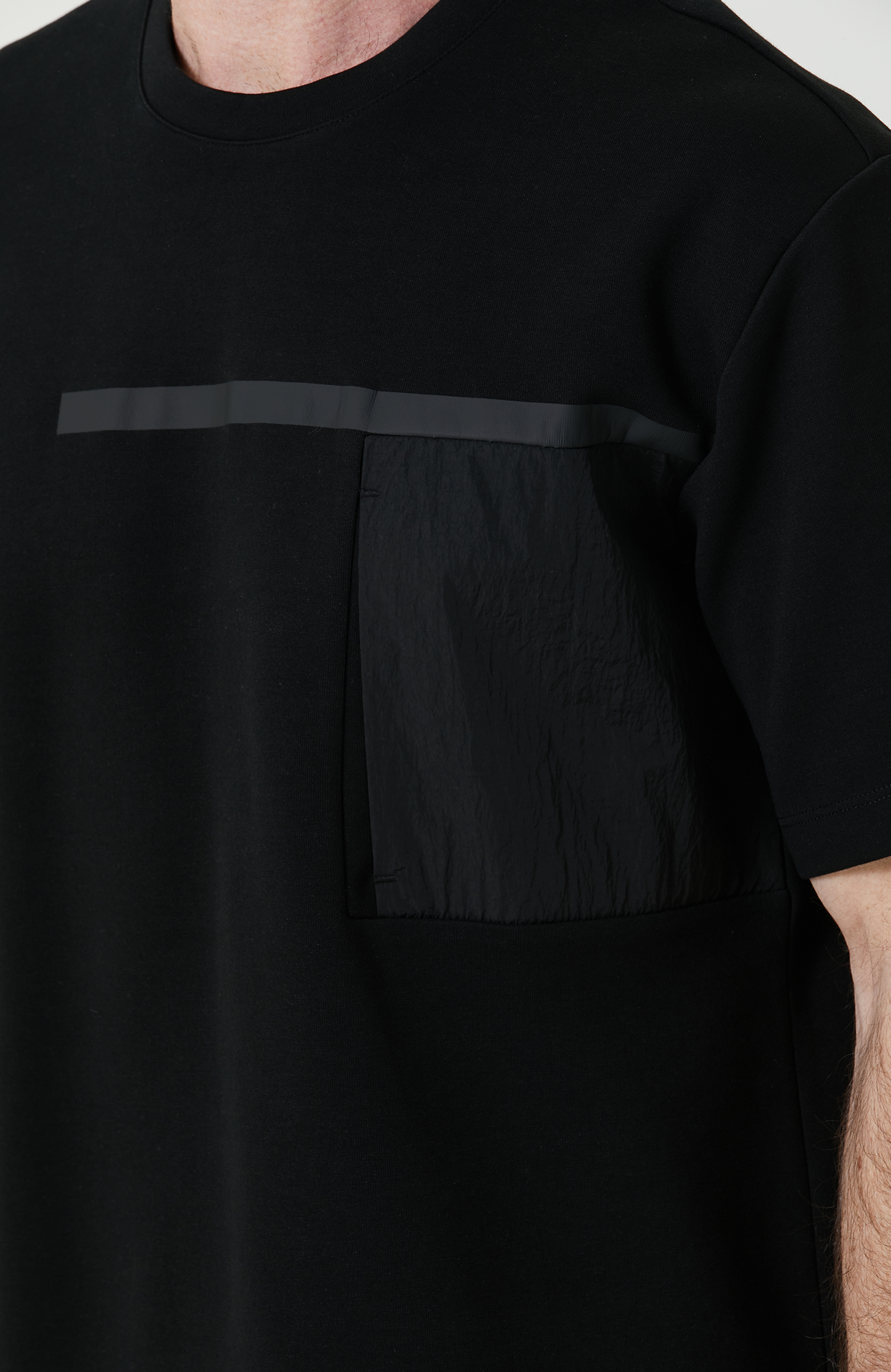 Kısa Kollu Düz Siyah T-Shirt