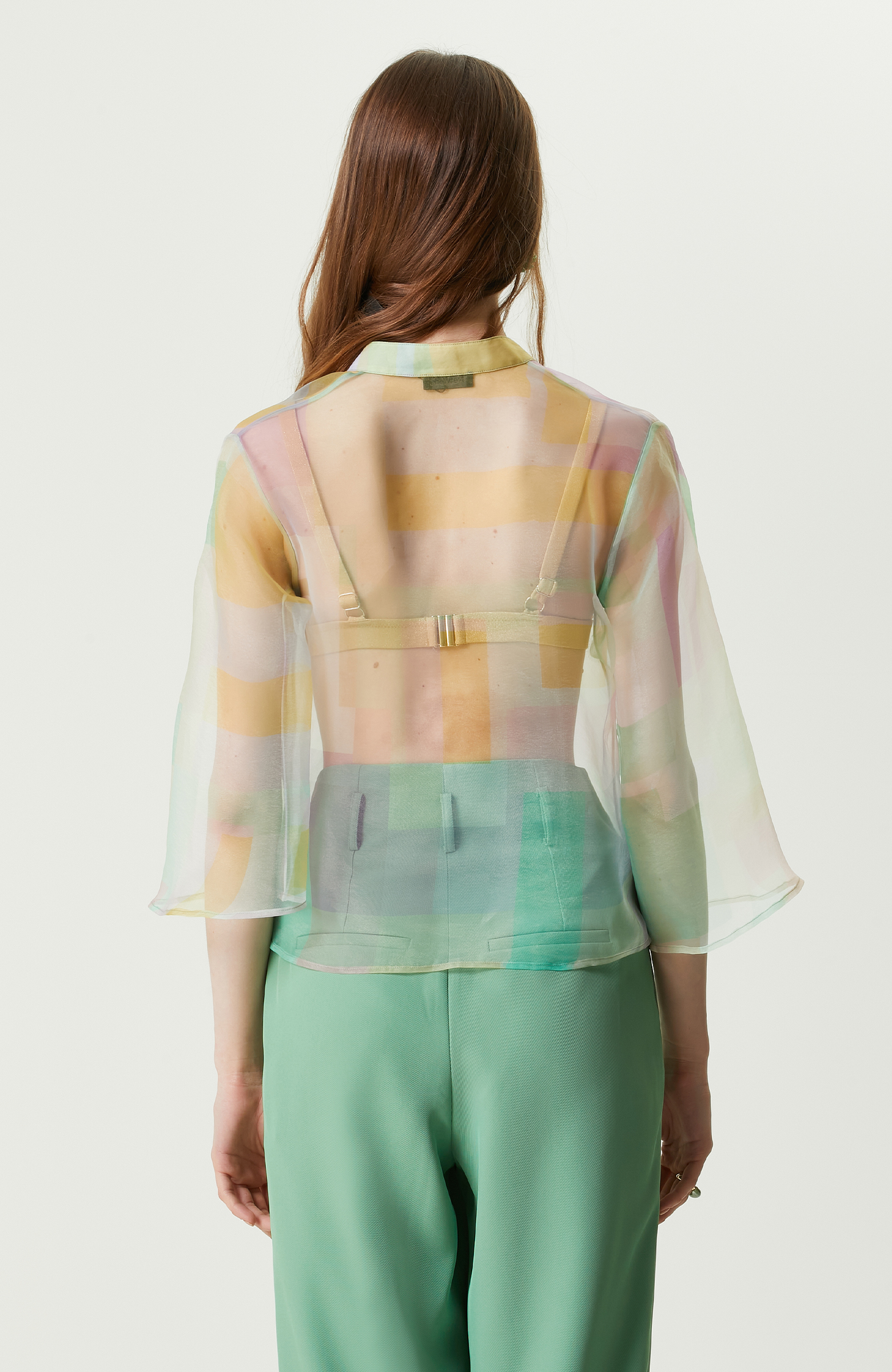 Mint Truvakar Kol Dik Yaka Bluz