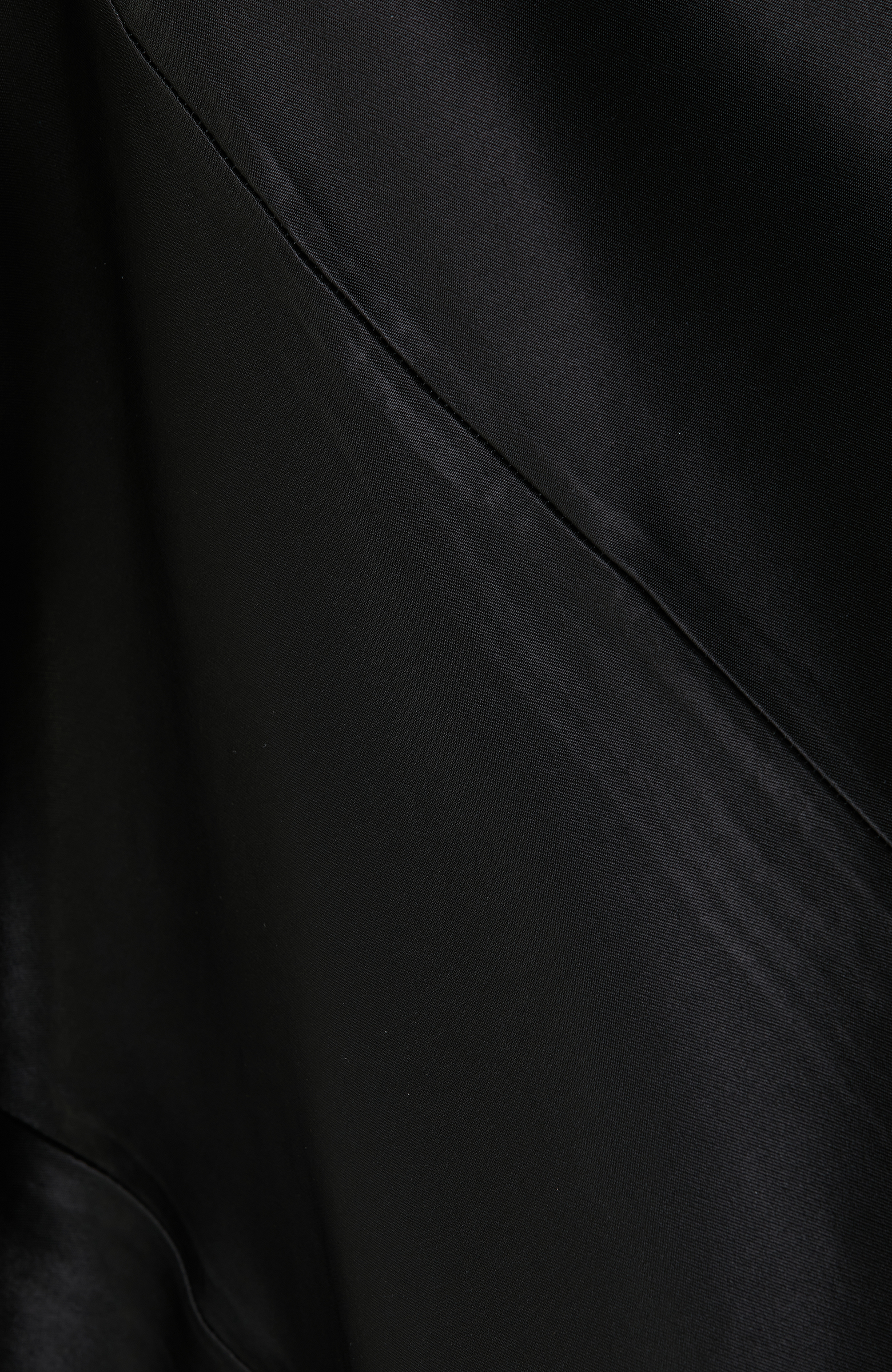 Siyah Midi Boy Saten Etek