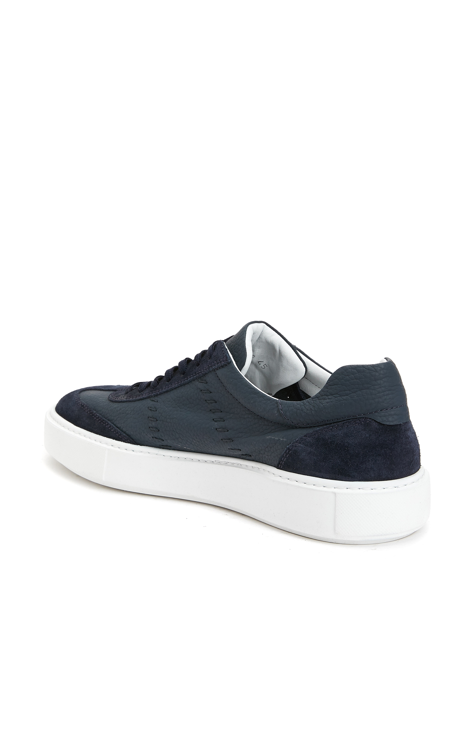 Lacivert Erkek Deri Sneaker_2