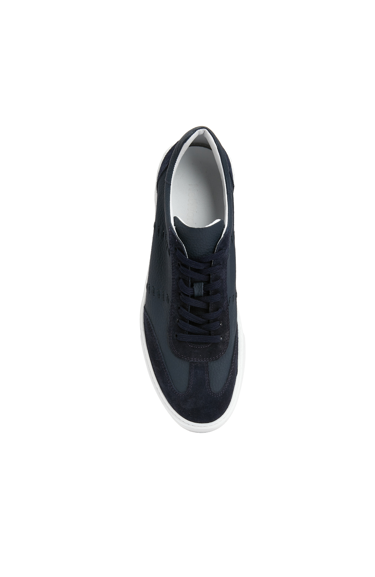 Lacivert Erkek Deri Sneaker_3