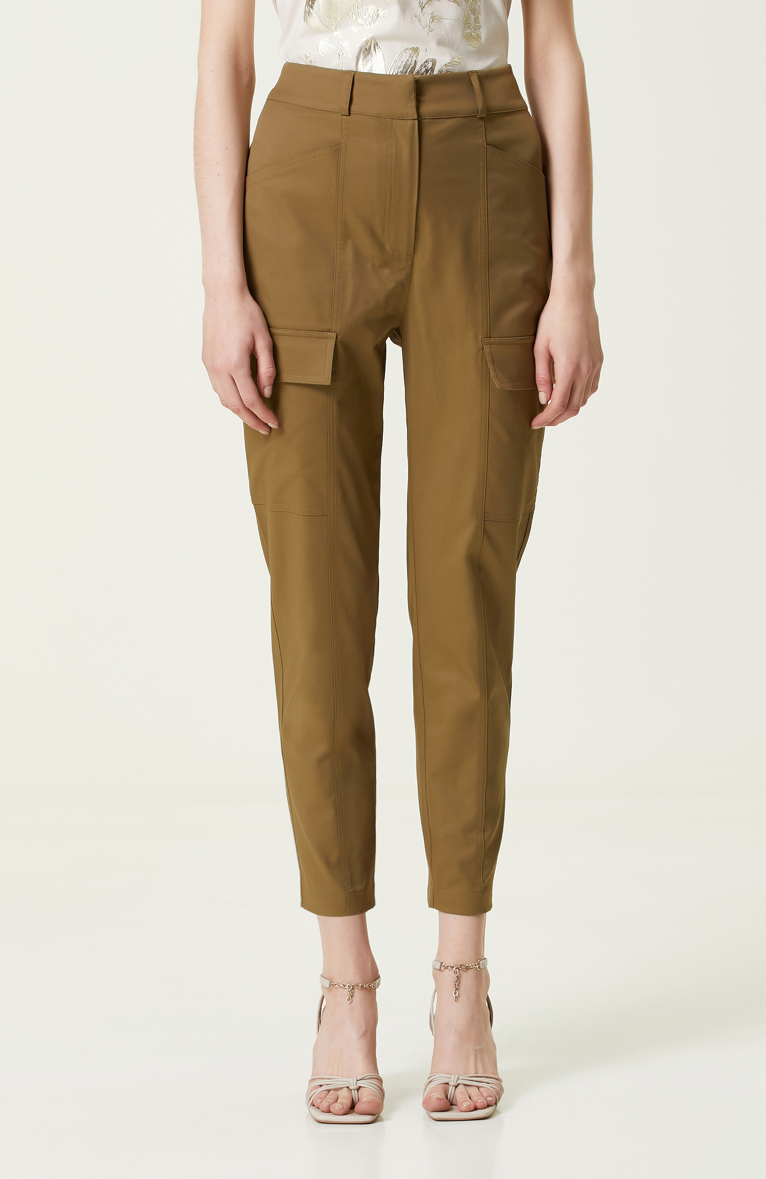 Haki Bol Paça Kargo Pantolon