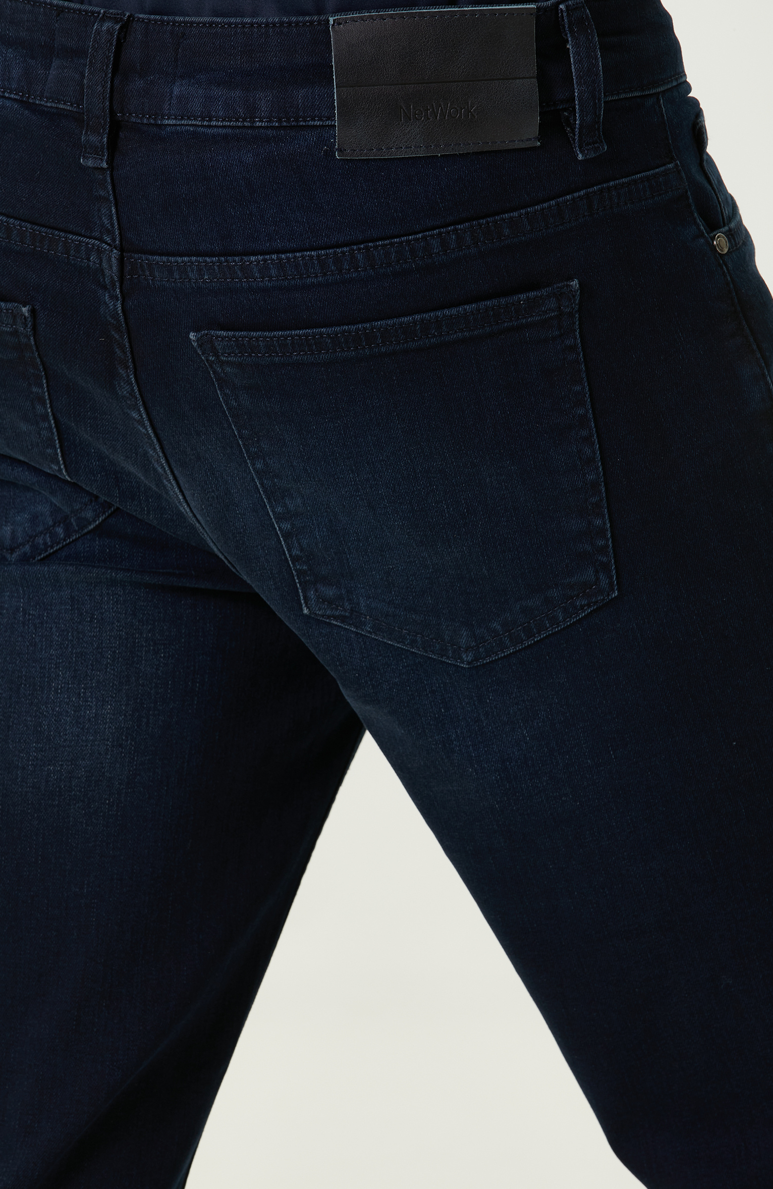 Lacivert Denim Pantolon