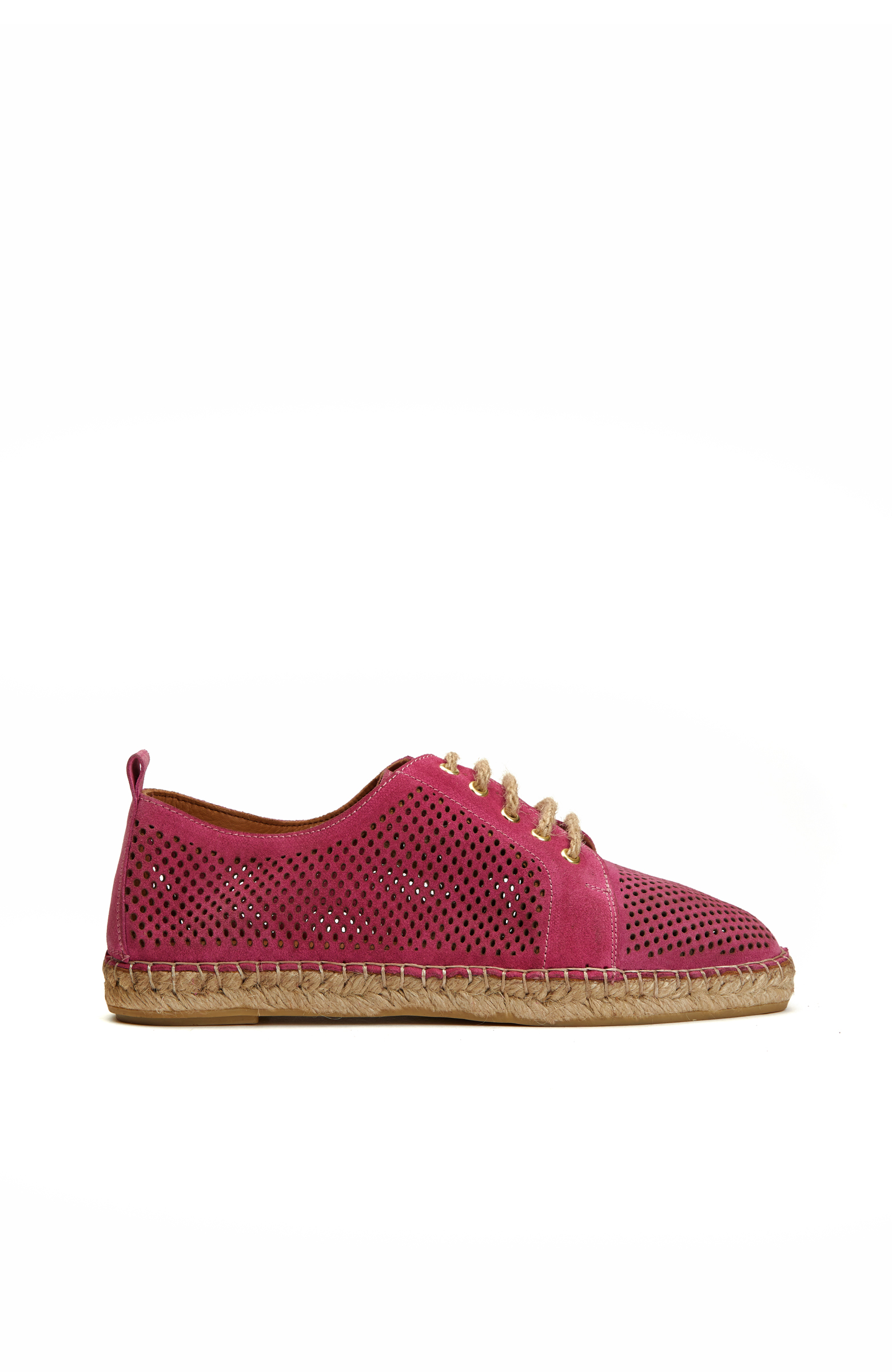 Fuşya Kadın Süet Espadril -1