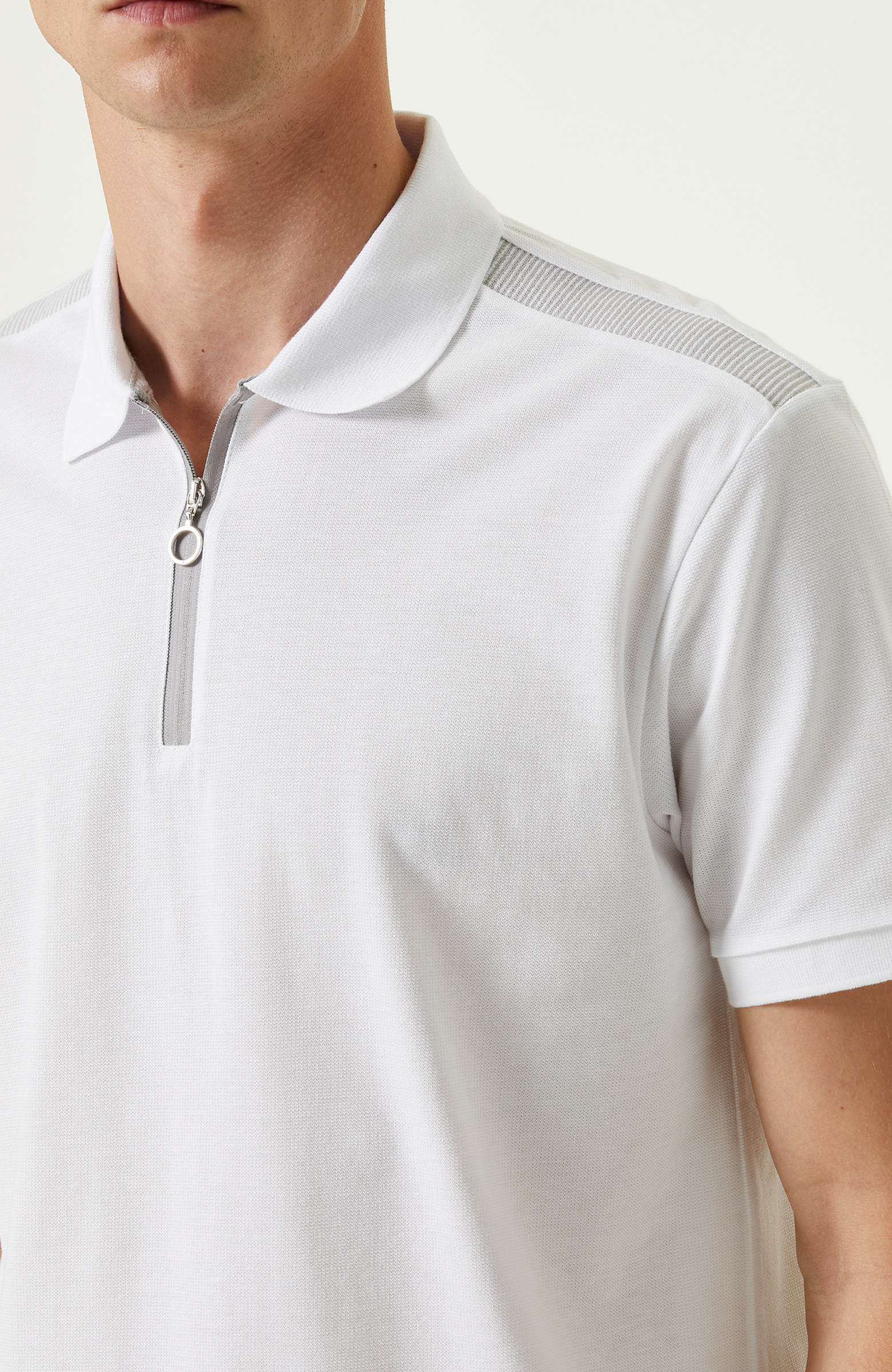 Beyaz Pamuklu Kısa Kollu Tshirt