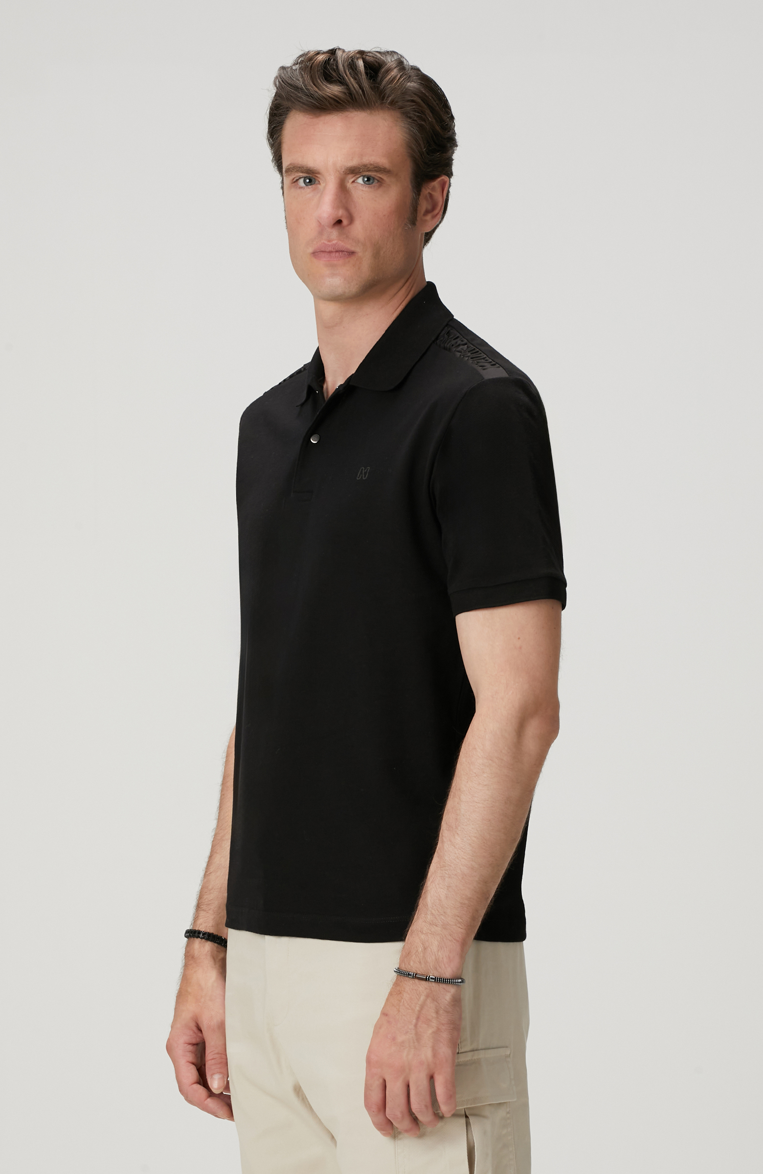 Siyah Polo Yaka T-shirt_3