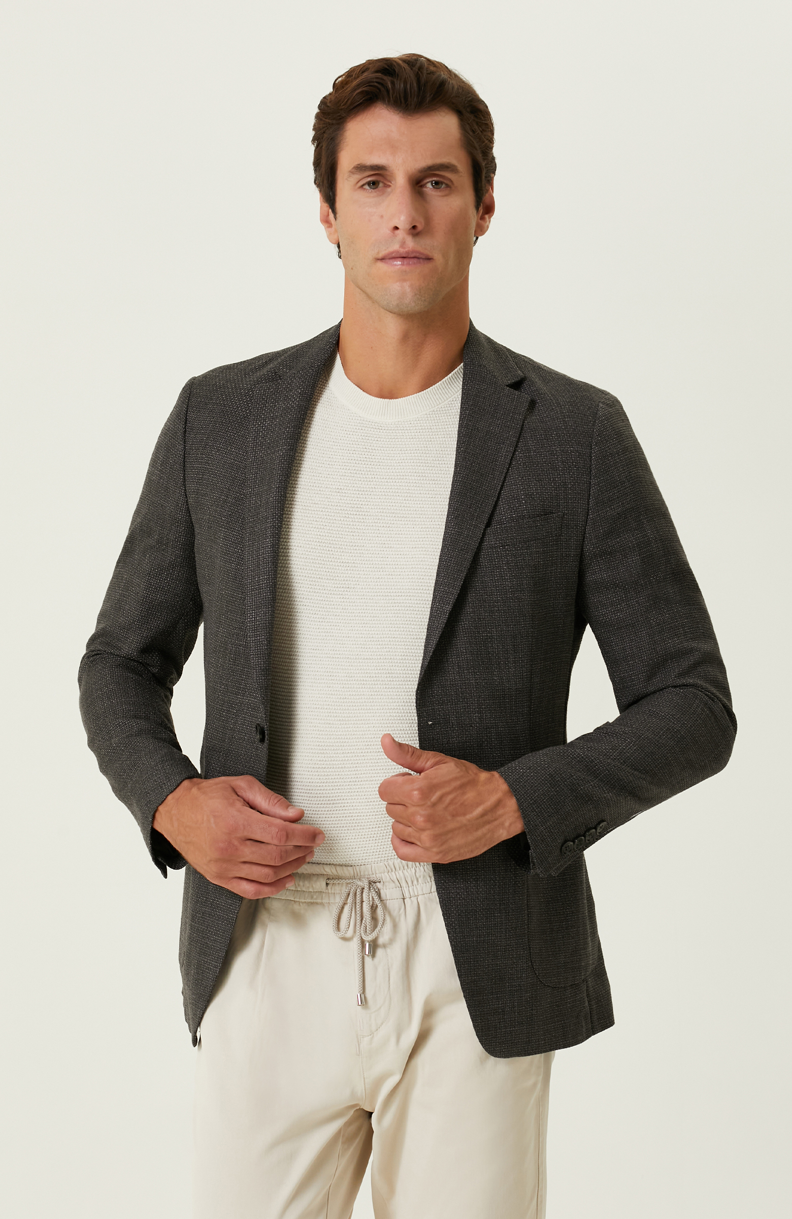 Antrasit Armürlü Ceket