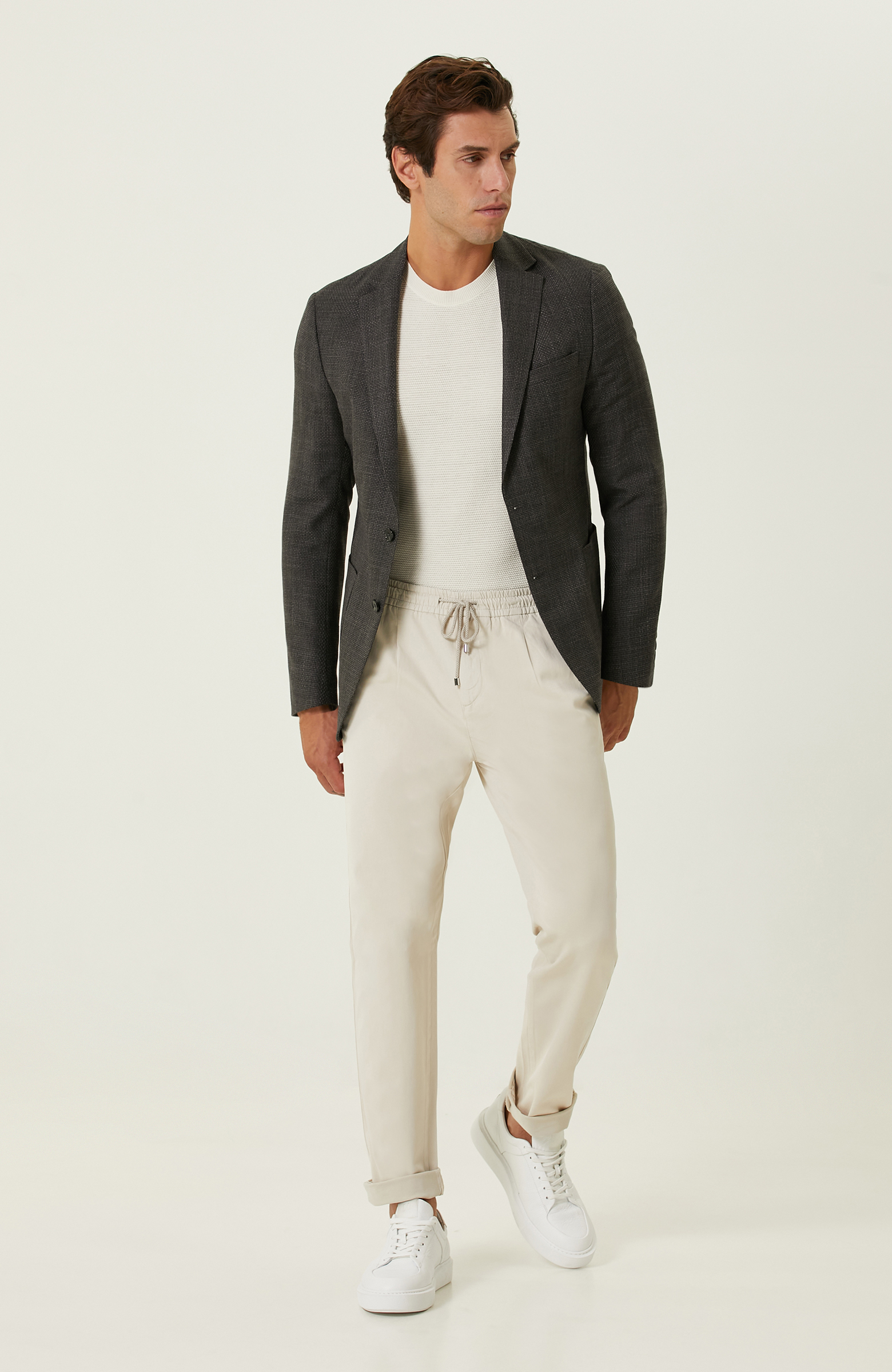 Antrasit Armürlü Ceket