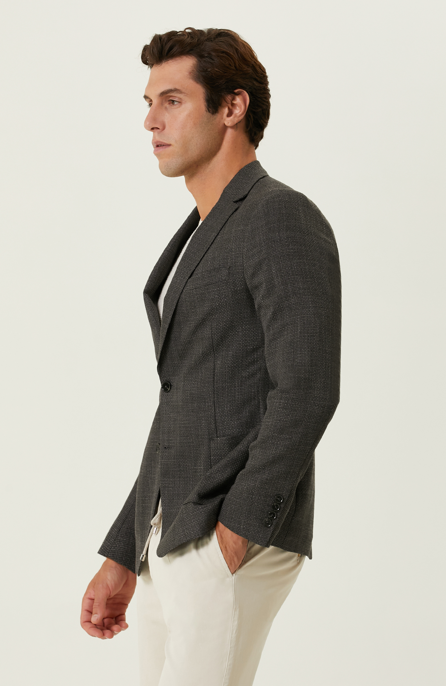 Antrasit Armürlü Ceket