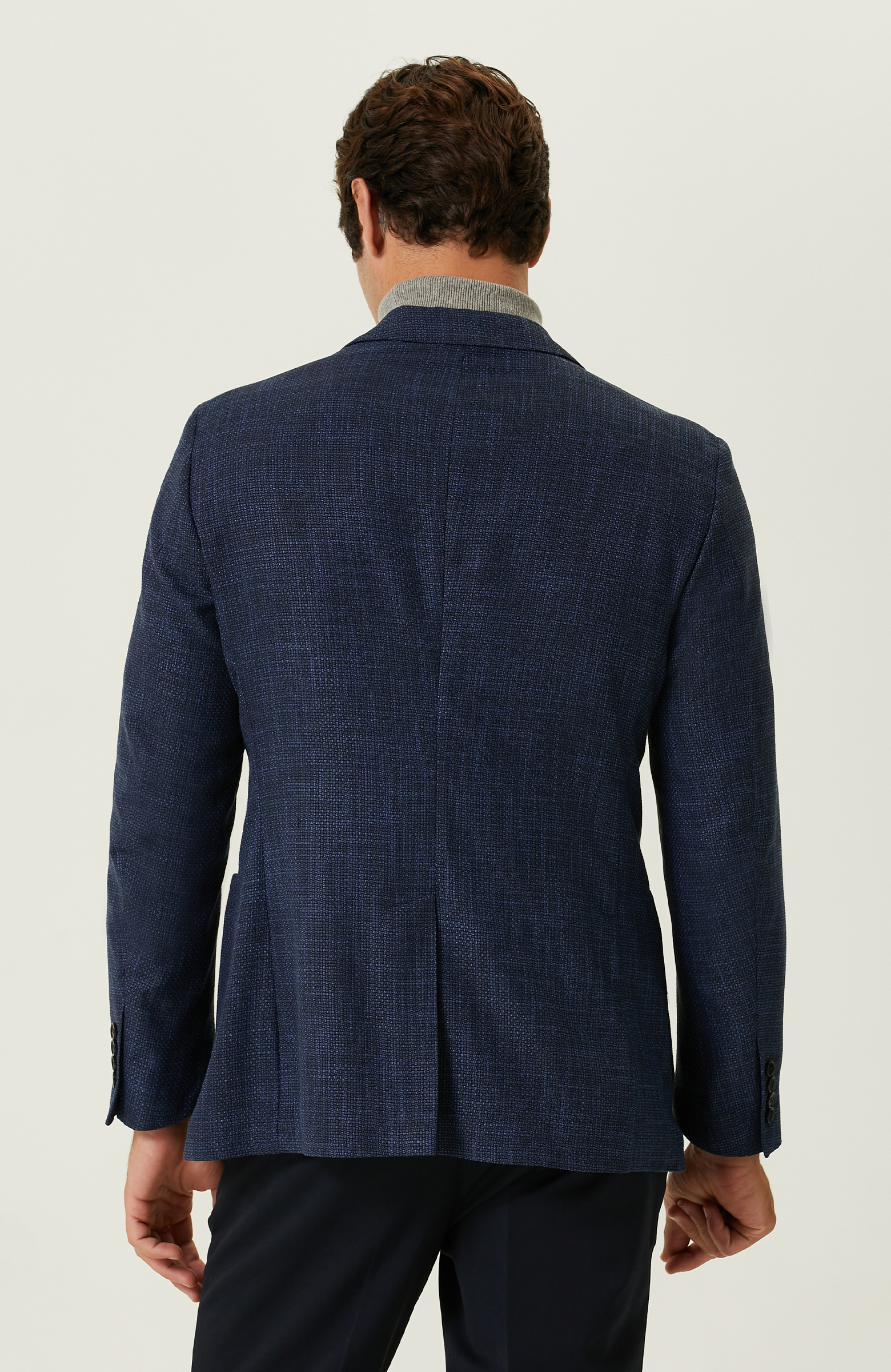 Saks Mavisi Armürlü Ceket