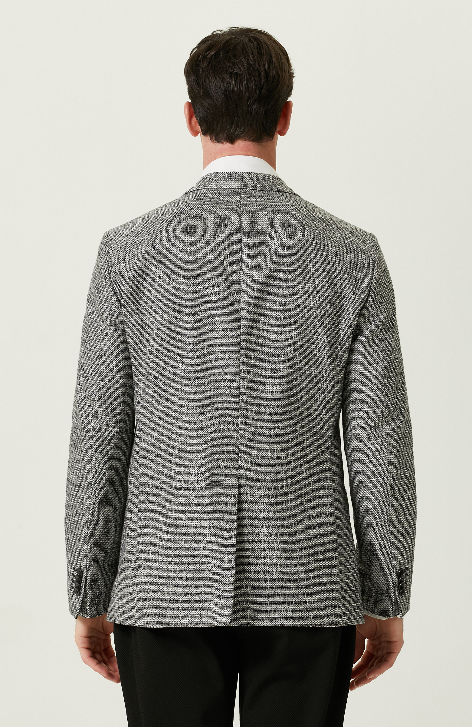 Mono Yaka Siyah Beyaz Ceket