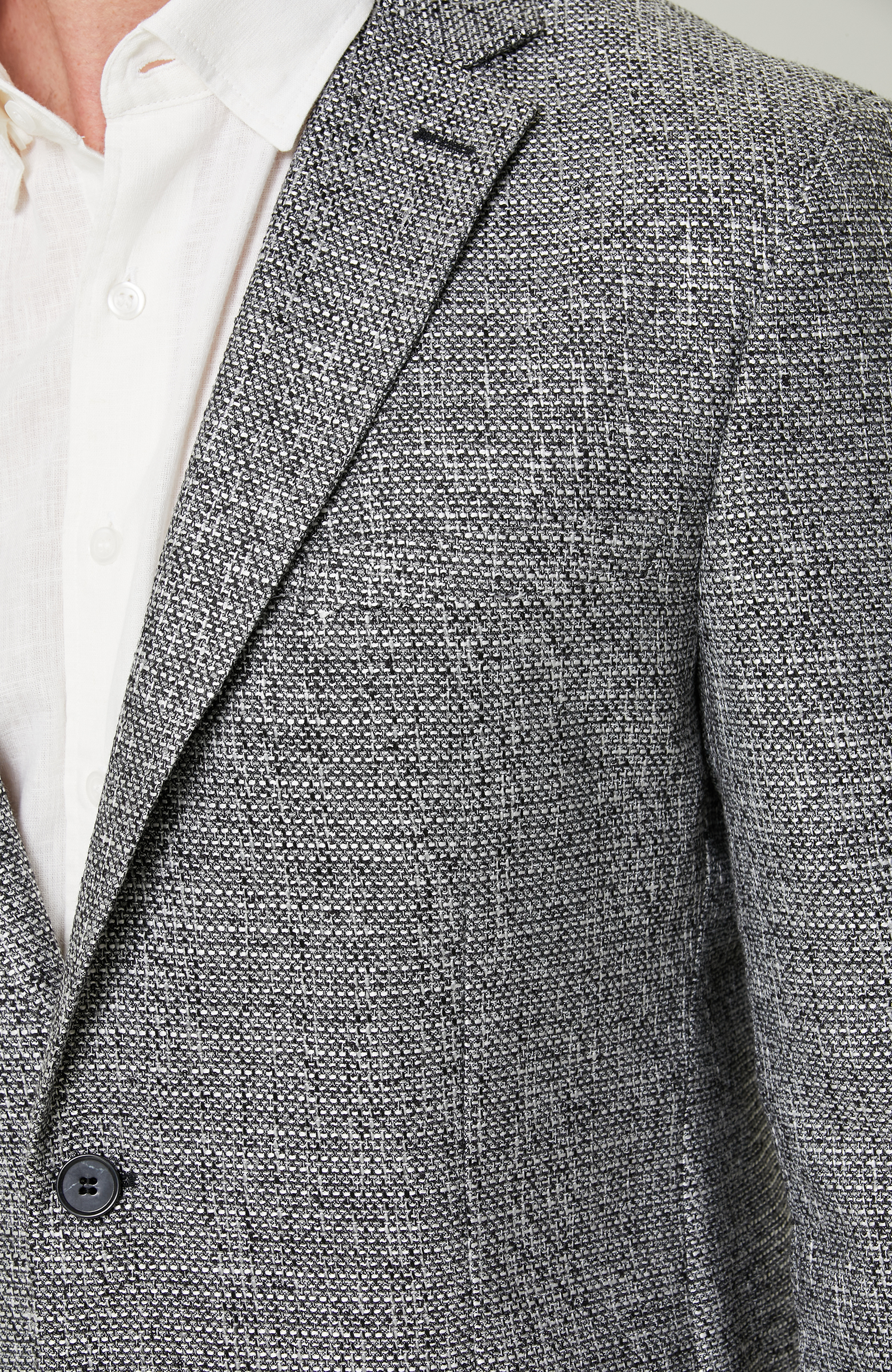 Mono Yaka Siyah Beyaz Ceket