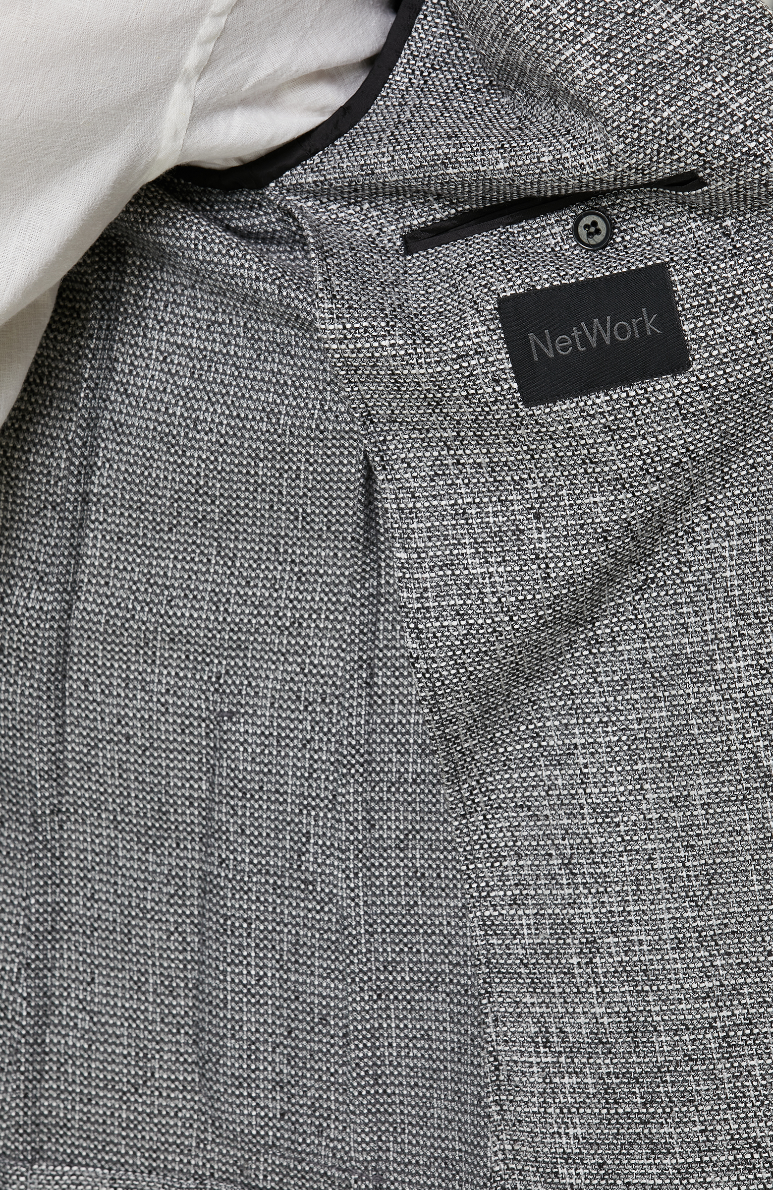 Mono Yaka Siyah Beyaz Ceket