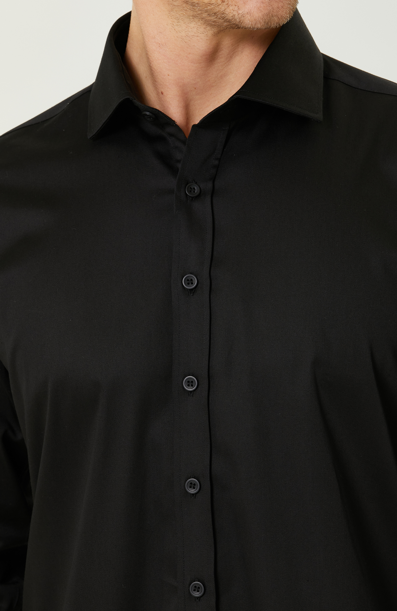 Siyah Uzun Kollu Gömlek