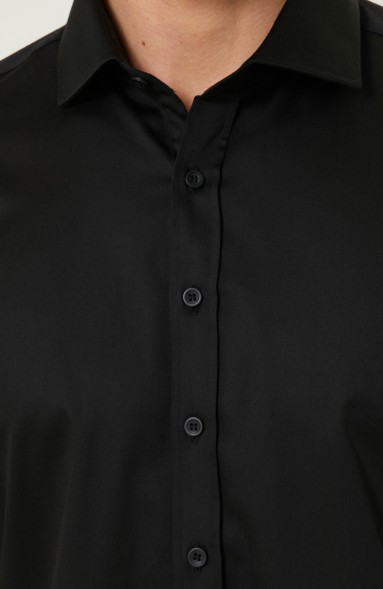 Siyah Uzun Kollu Gömlek