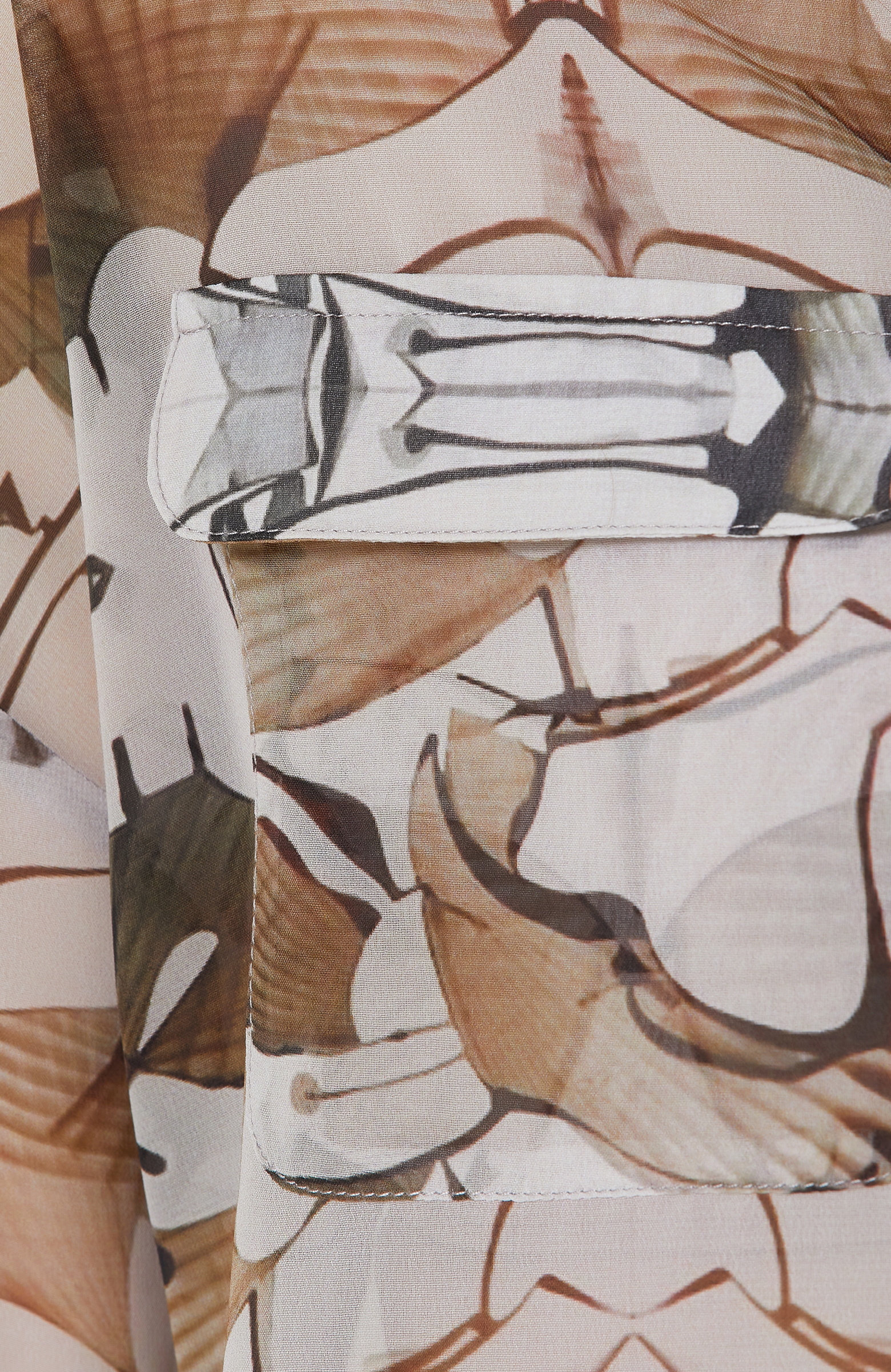 Haki Desenli Truvakar Kol Gömlek