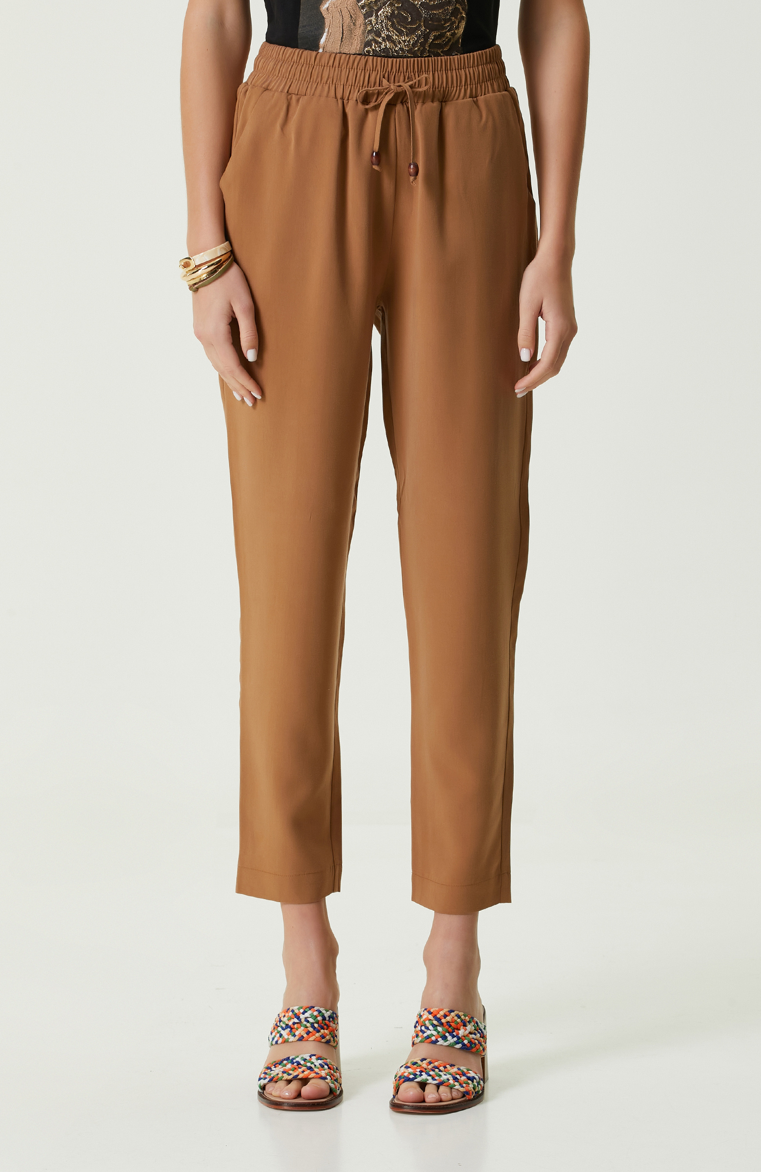 Camel Bol Paça Pantolon