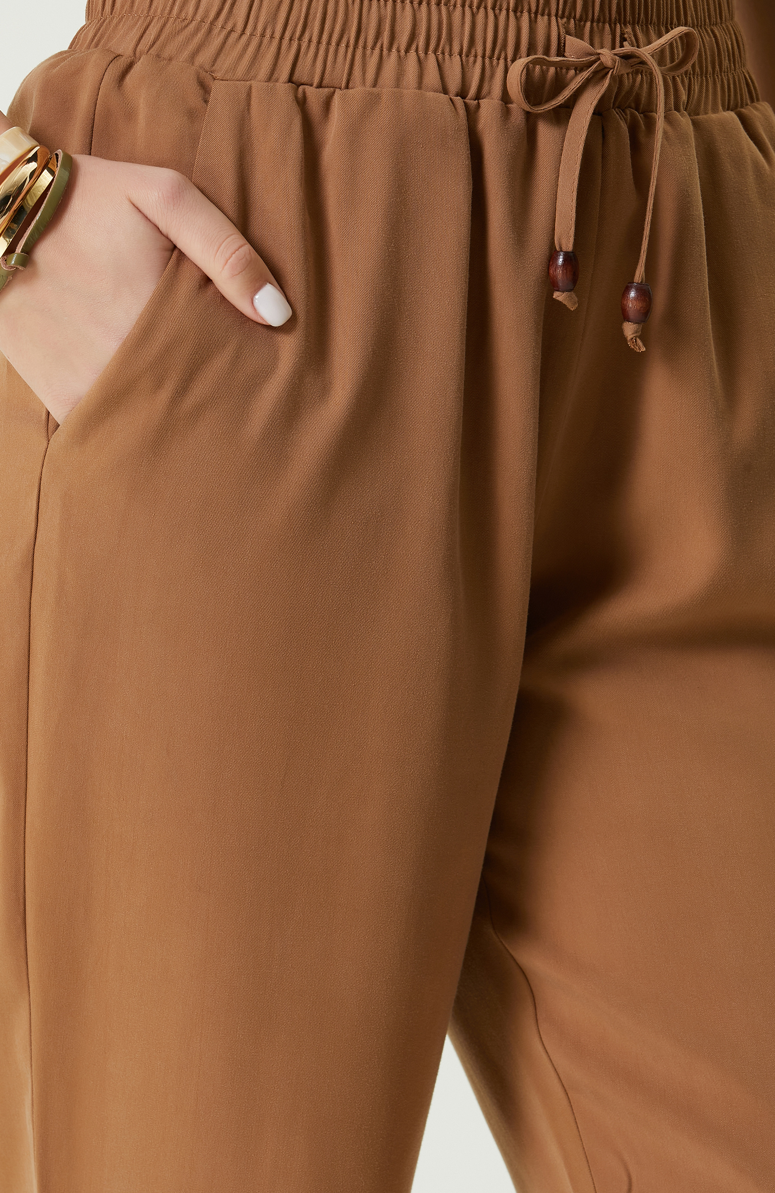 Camel Bol Paça Pantolon