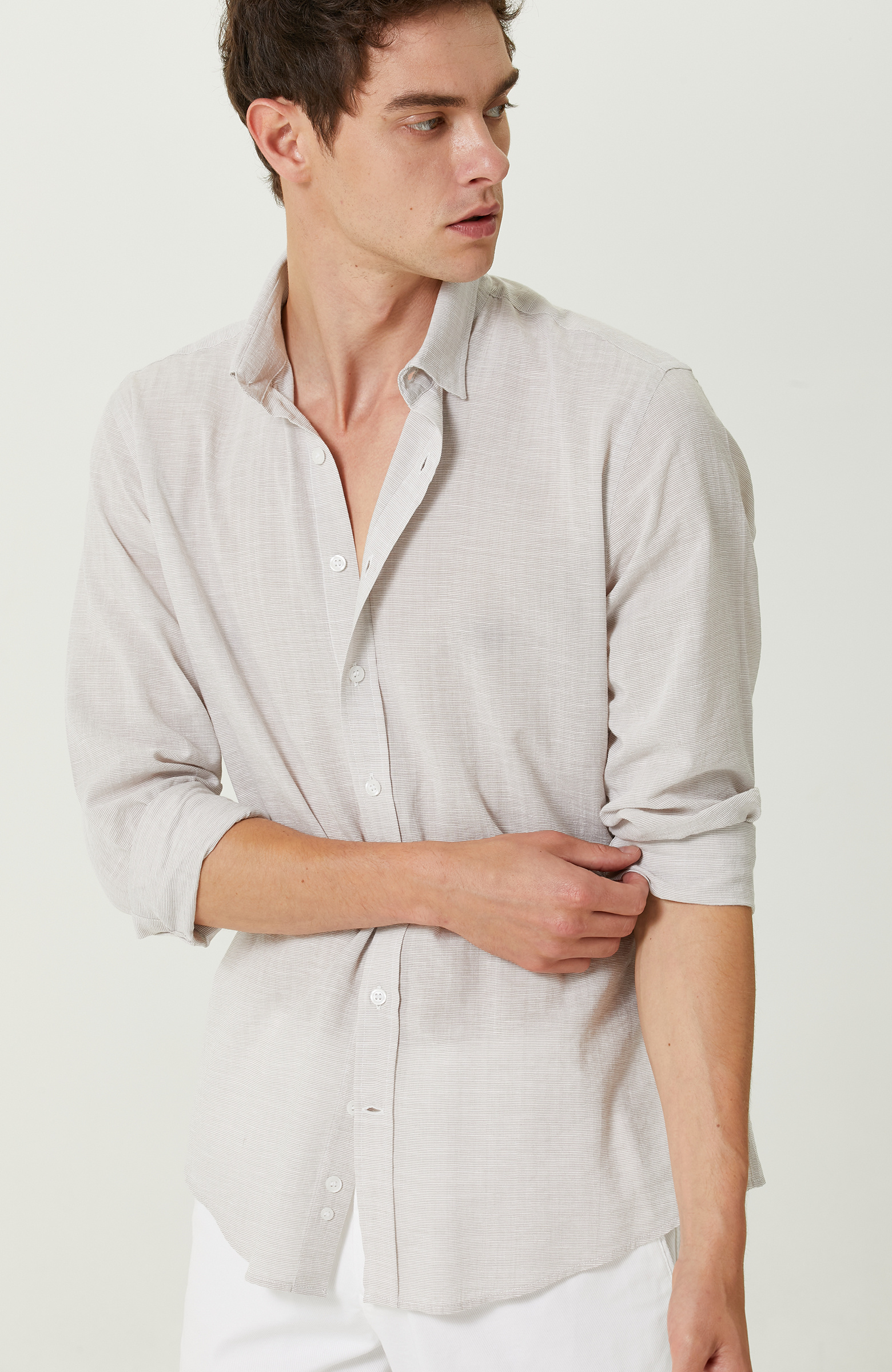 Vizon Pamuklu Uzun Kollu Gömlek