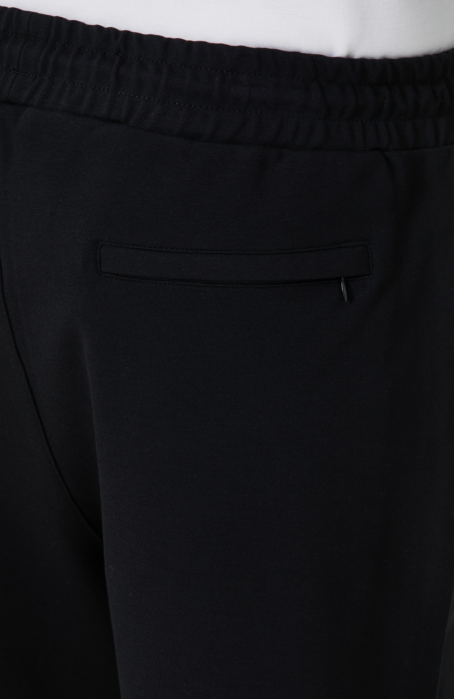 Siyah Düz Paça Şort