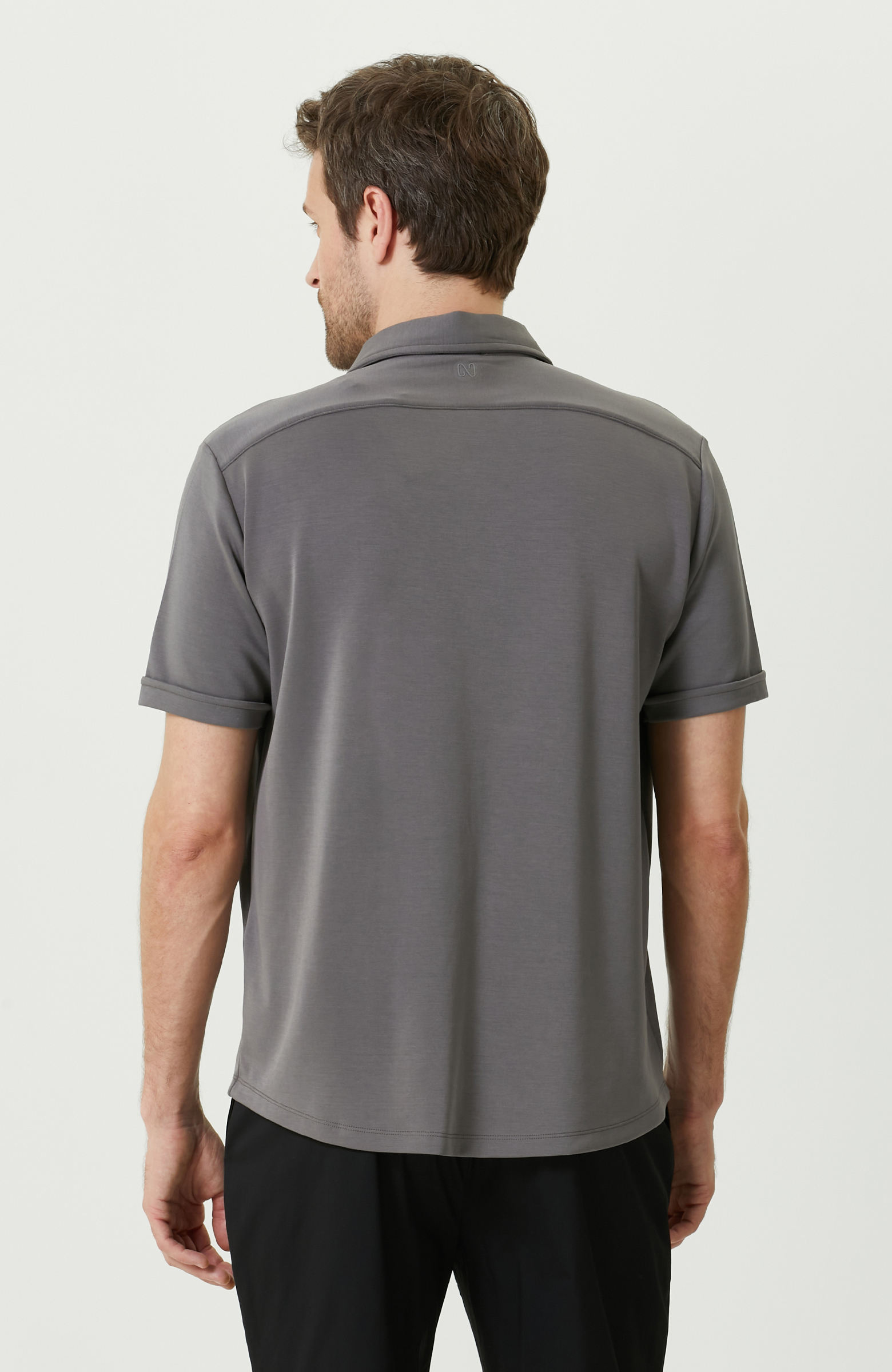 Antrasit Örme Gömlek