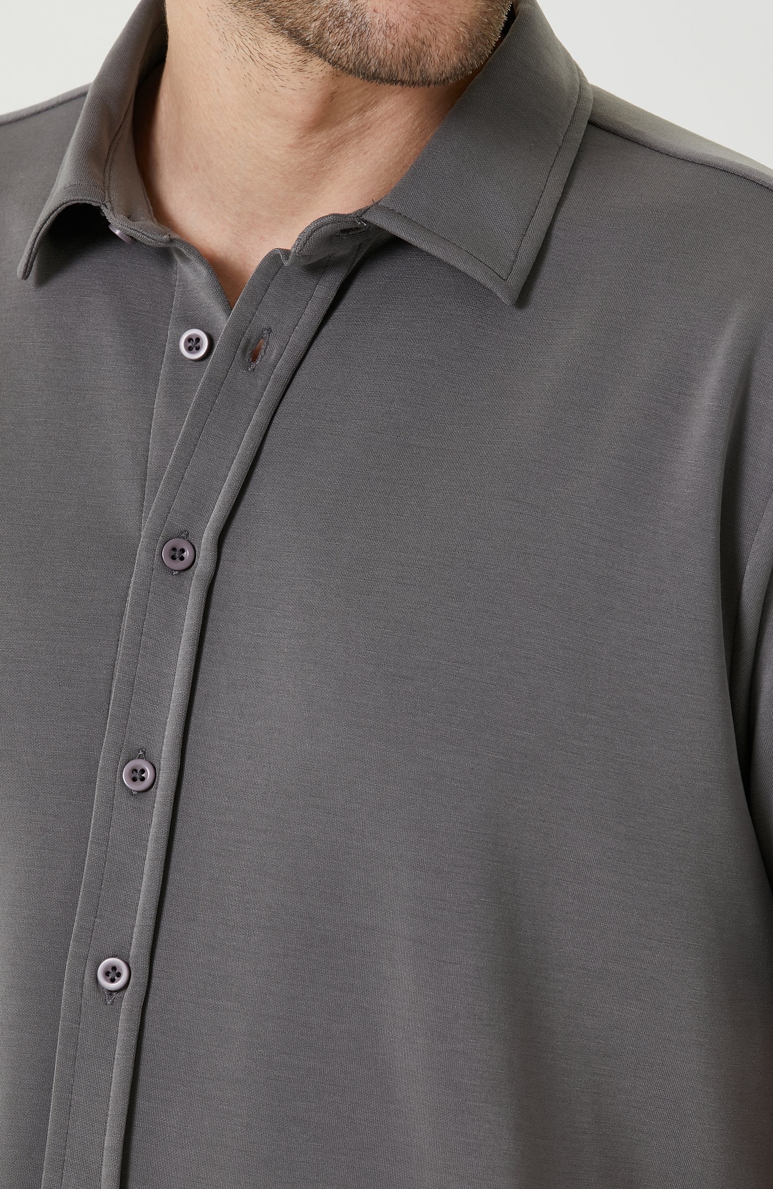 Antrasit Örme Gömlek