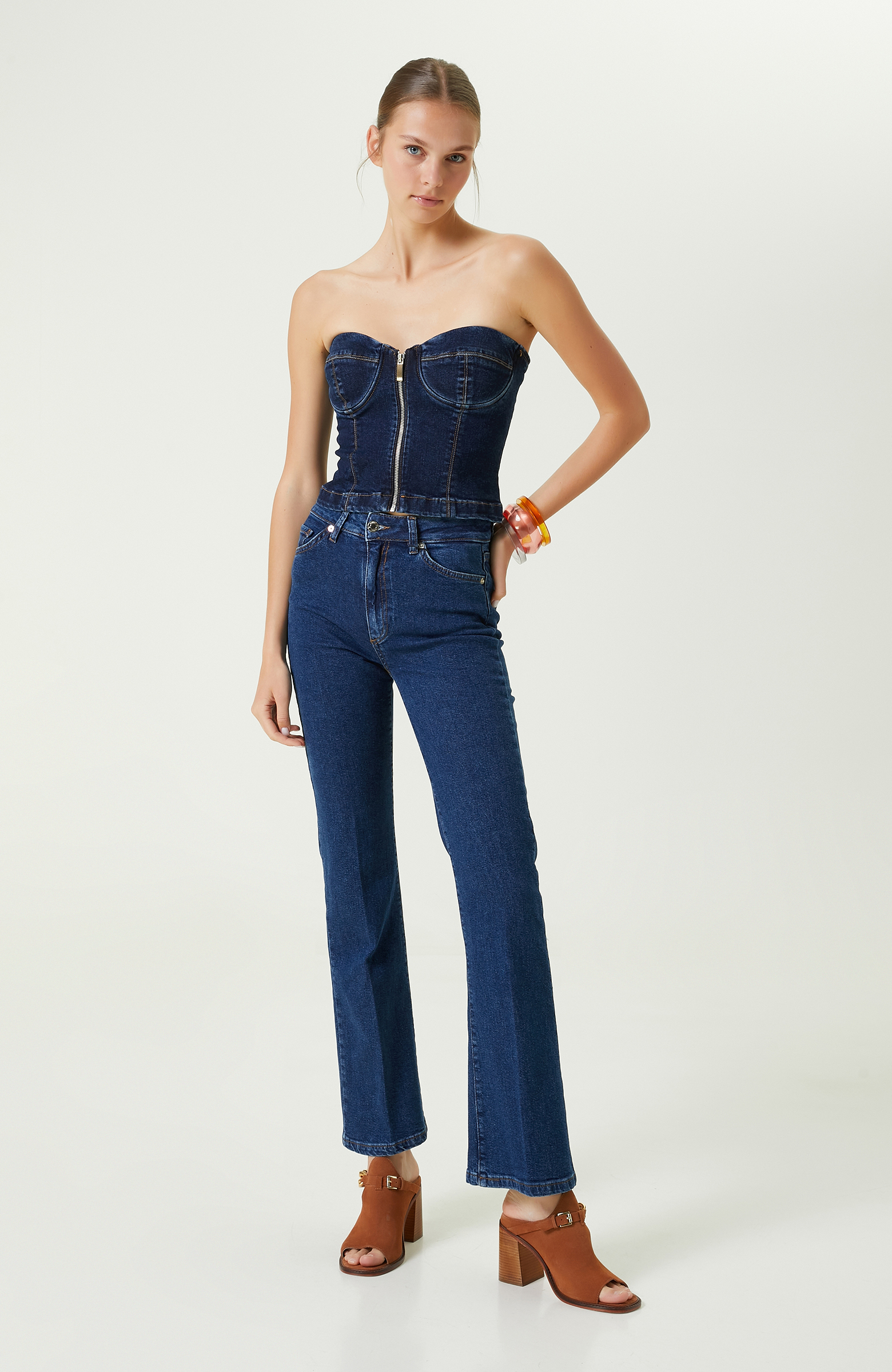 İndigo Denim Bluz