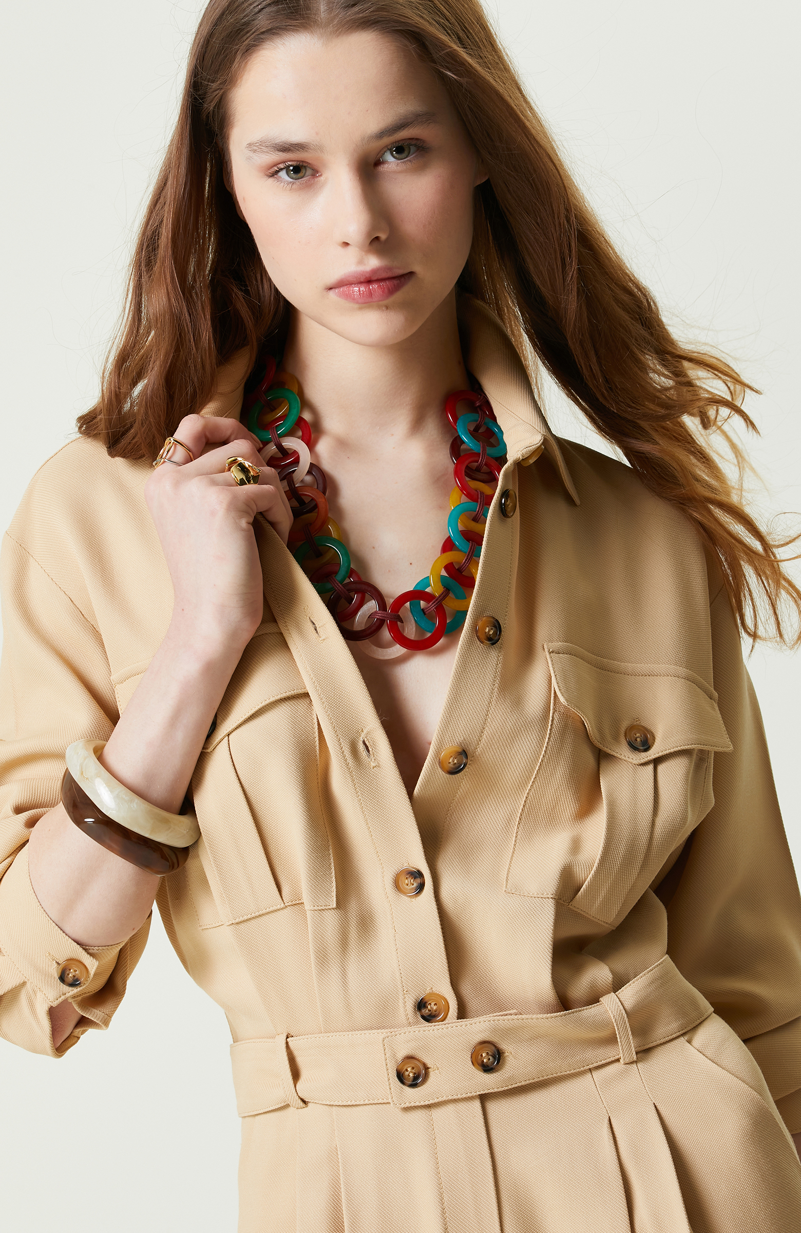 Bej Uzun Kollu Tulum