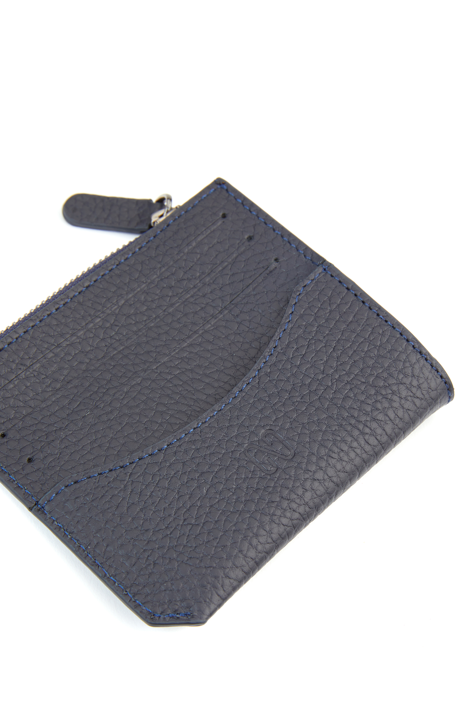 Lacivert Erkek Deri Kartlık