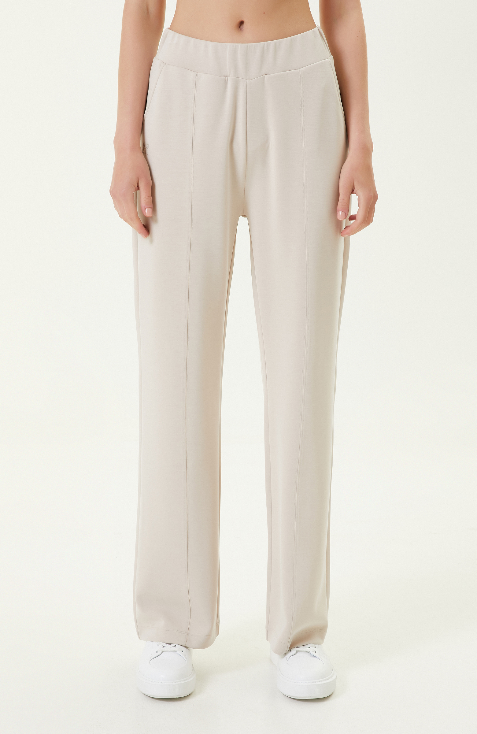 Taş Rengi Bol Paça Eşofman