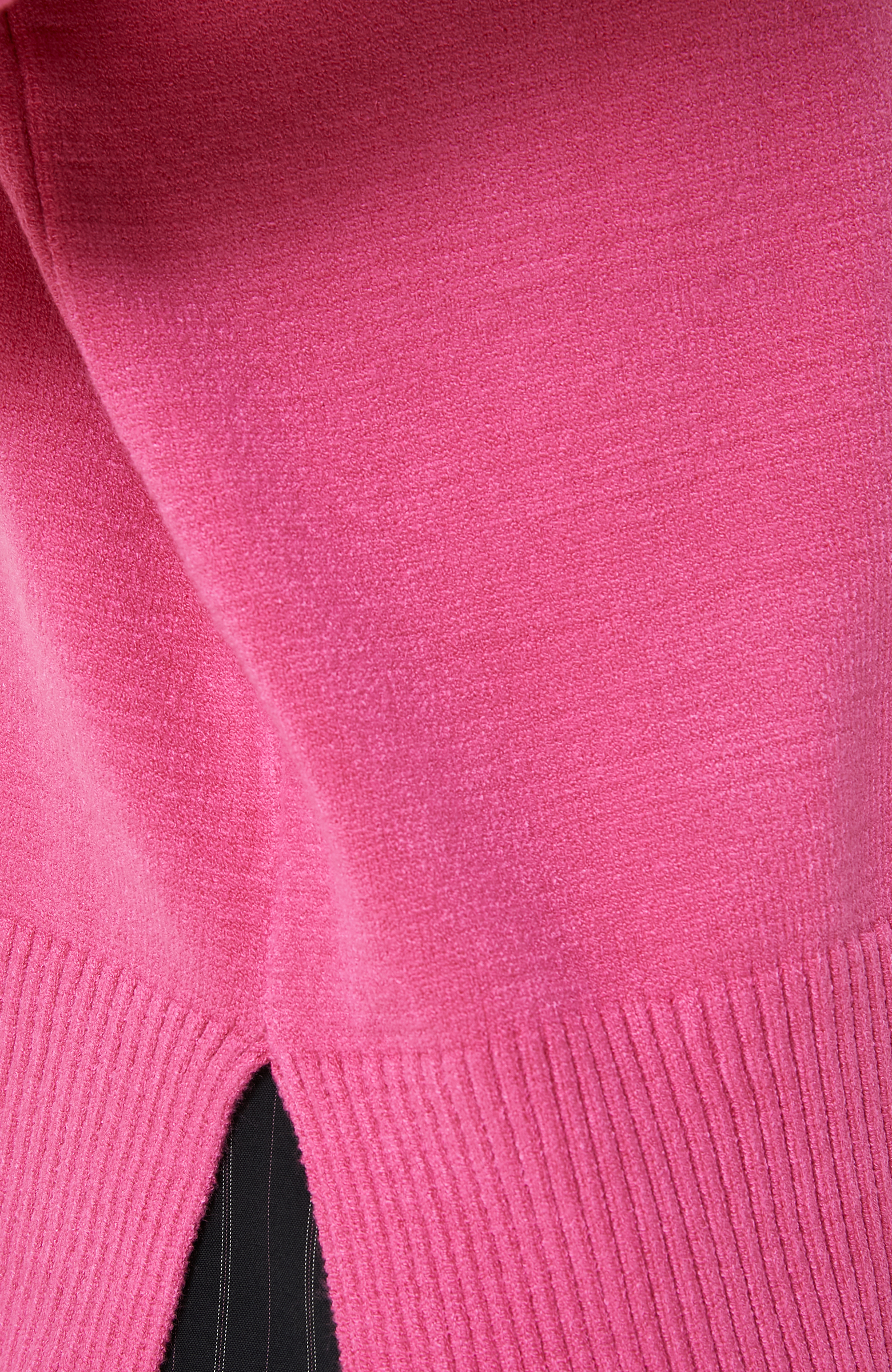 Bisiklet Yaka Pembe Triko Kazak