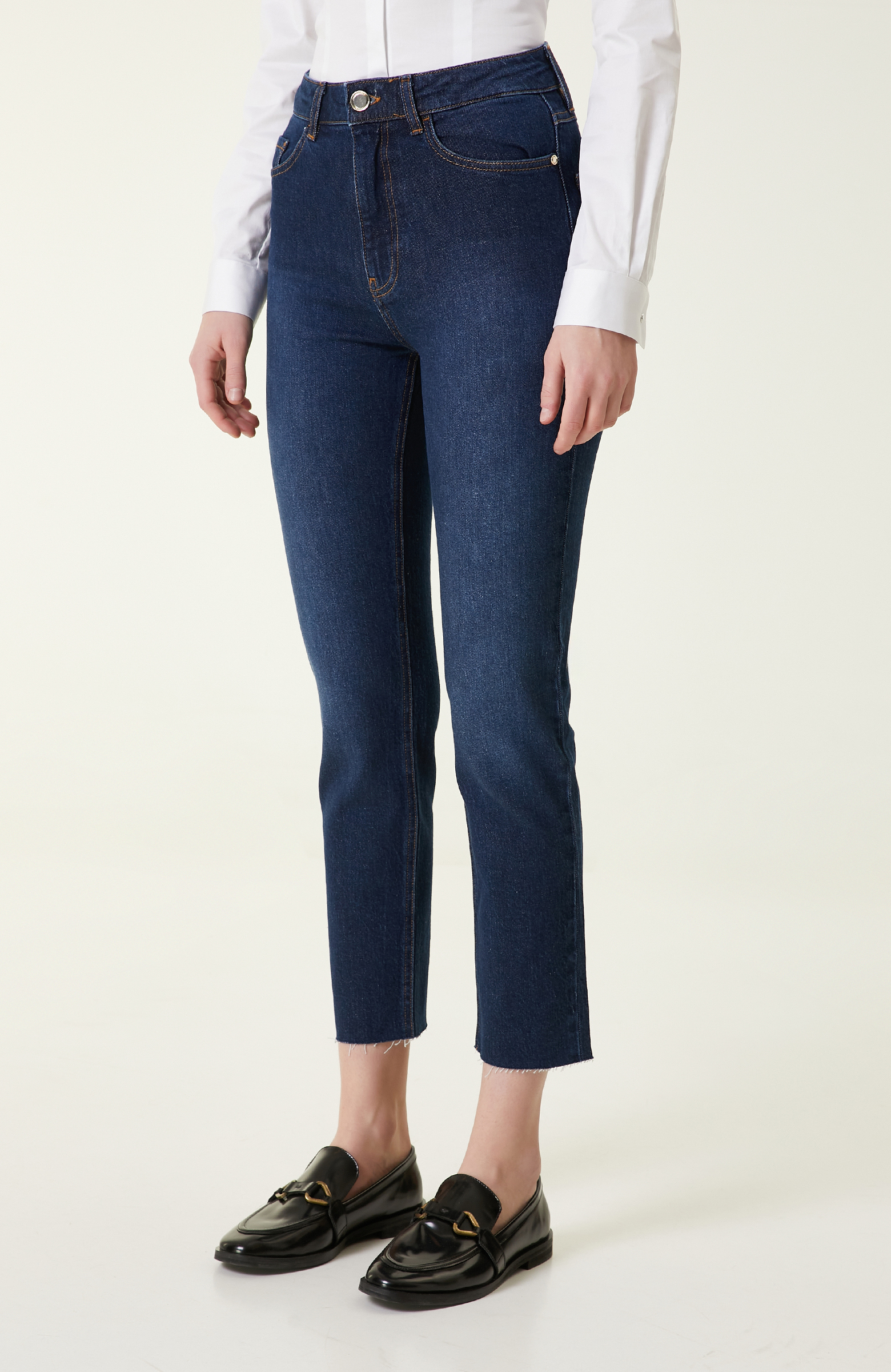 Lacivert Denim Pantolon